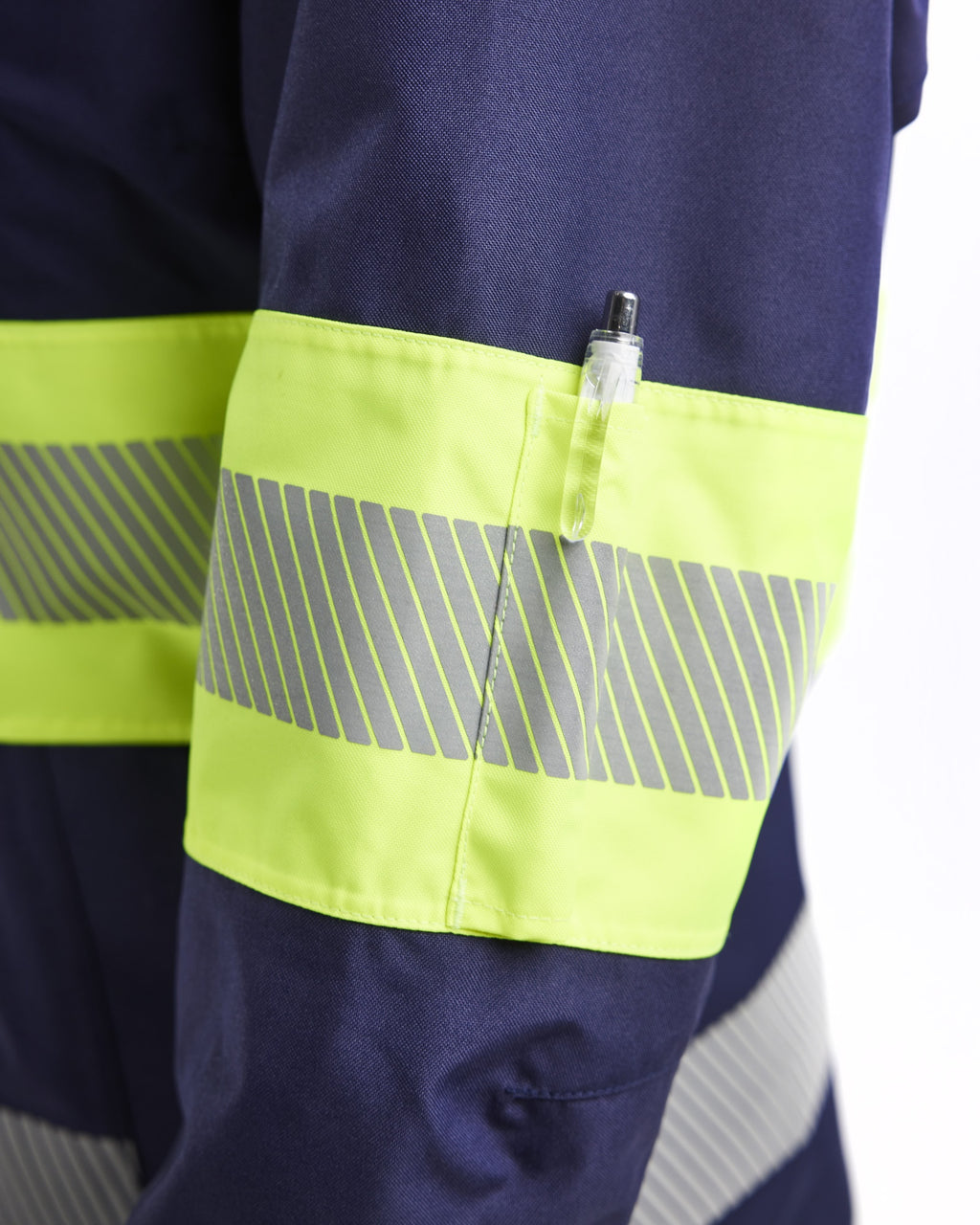 Blaklader High Vis Ladies Shell Jacket, Navy Blue/ Yellow (6)
