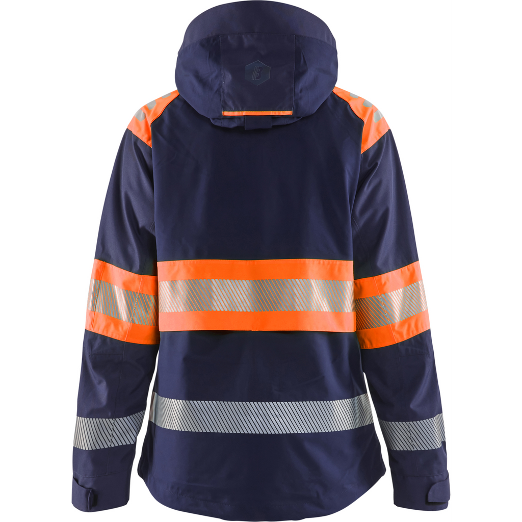 Blaklader High Vis Ladies Shell Jacket, Navy Blue/Orange (4)