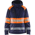 Blaklader High Vis Ladies Shell Jacket, Navy Blue/Orange