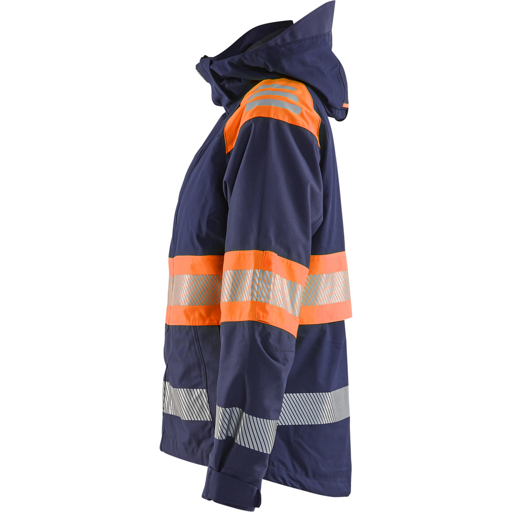 Blaklader High Vis Ladies Shell Jacket, Navy Blue/Orange (3)