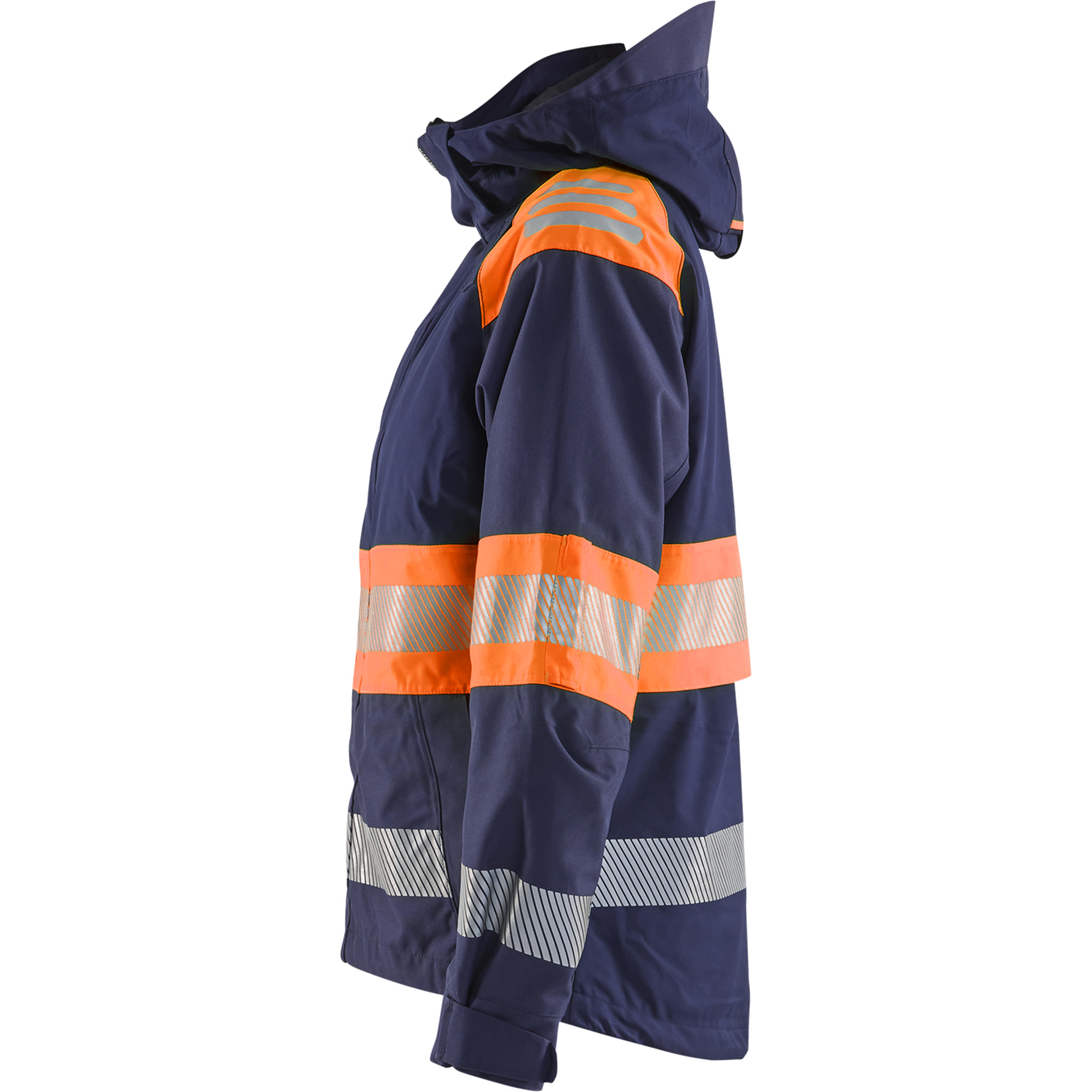 Blaklader High Vis Ladies Shell Jacket, Navy Blue/Orange (3)