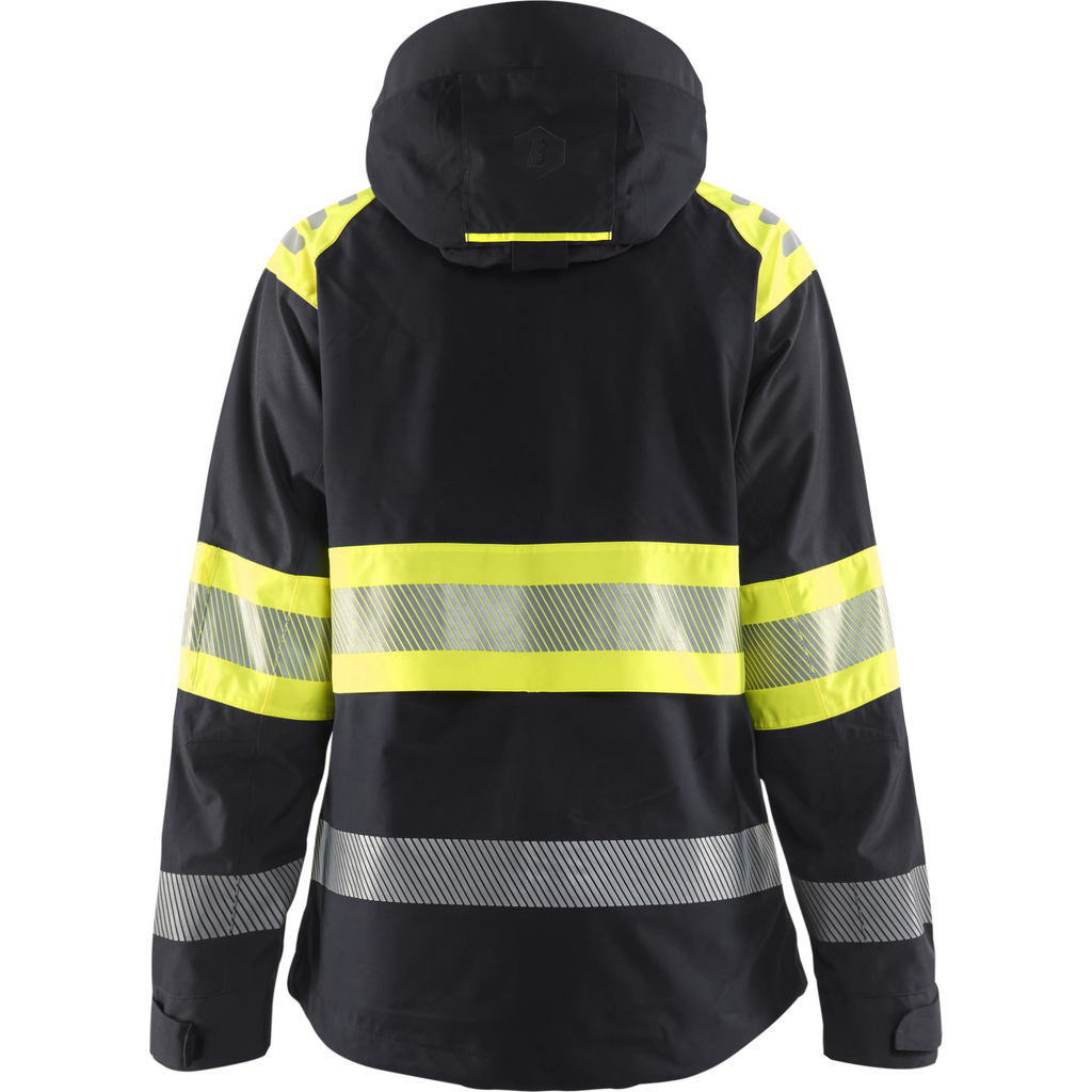 Blaklader High Vis Ladies Shell Jacket, Black/Yellow (4)