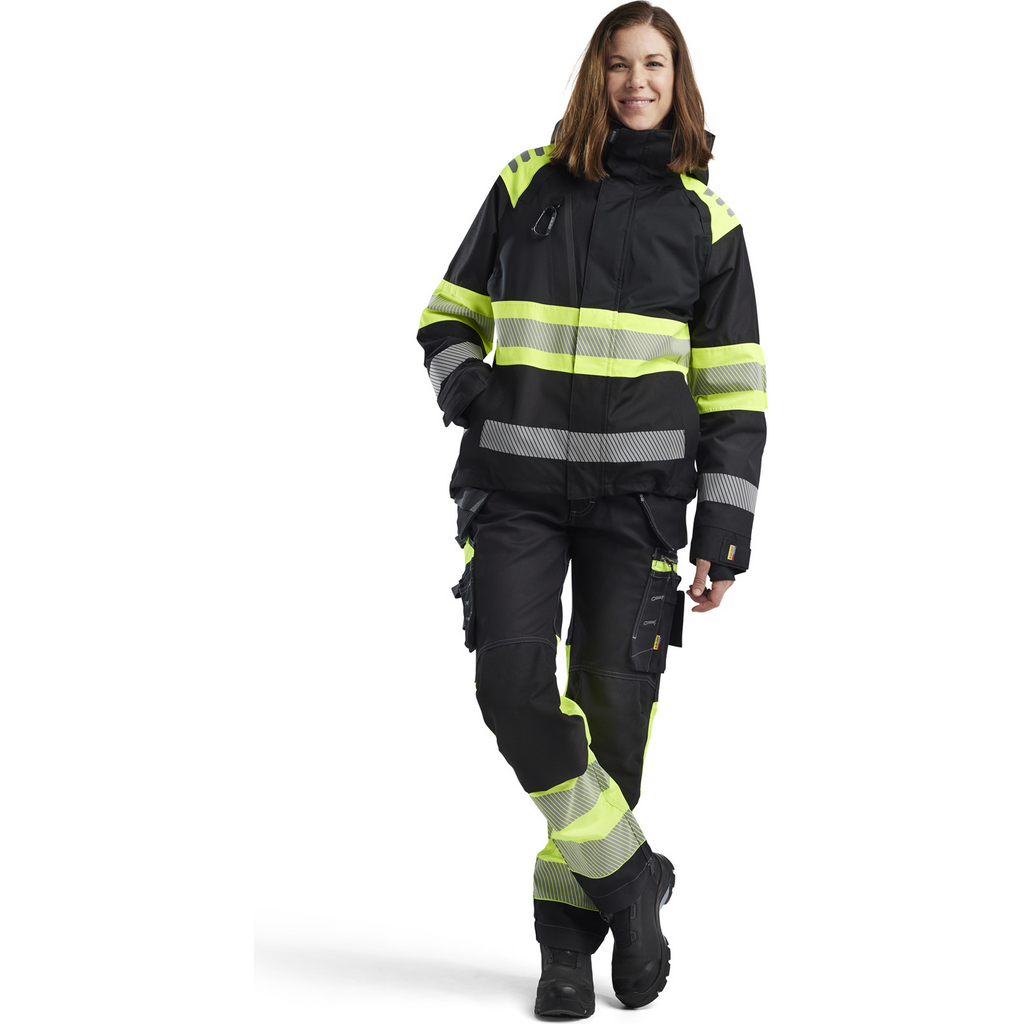 Blaklader High Vis Ladies Shell Jacket, Black/Yellow (5)