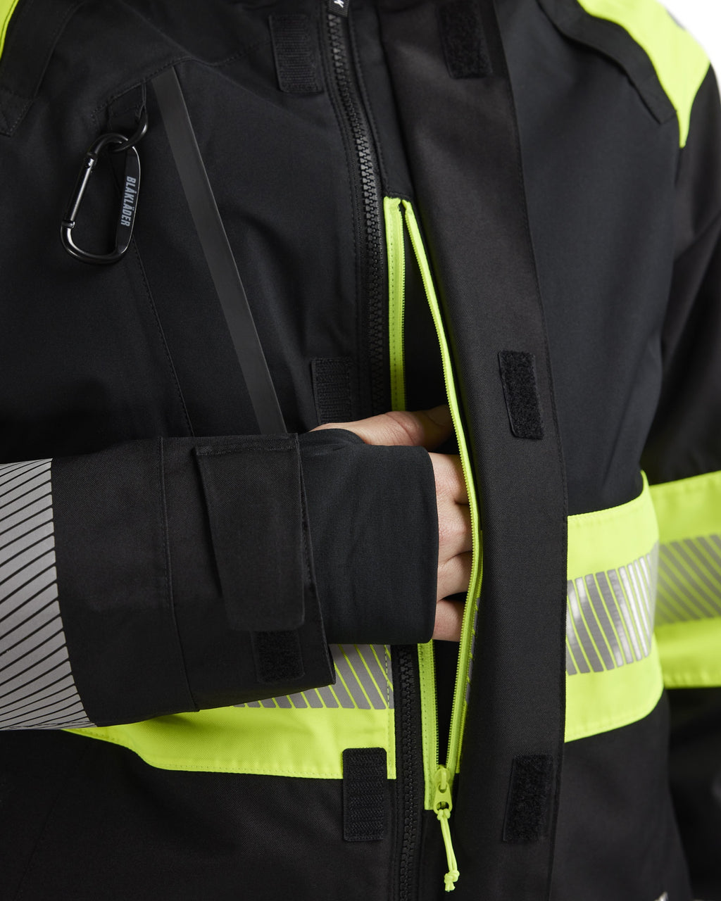 Blaklader High Vis Ladies Shell Jacket, Black/Yellow (7)