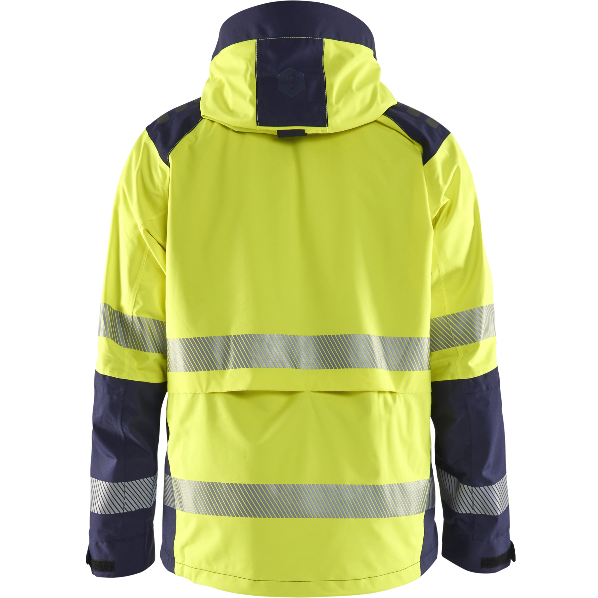 Blaklader High Vis Shell Jacket, Yellow/Navy Blue (4)