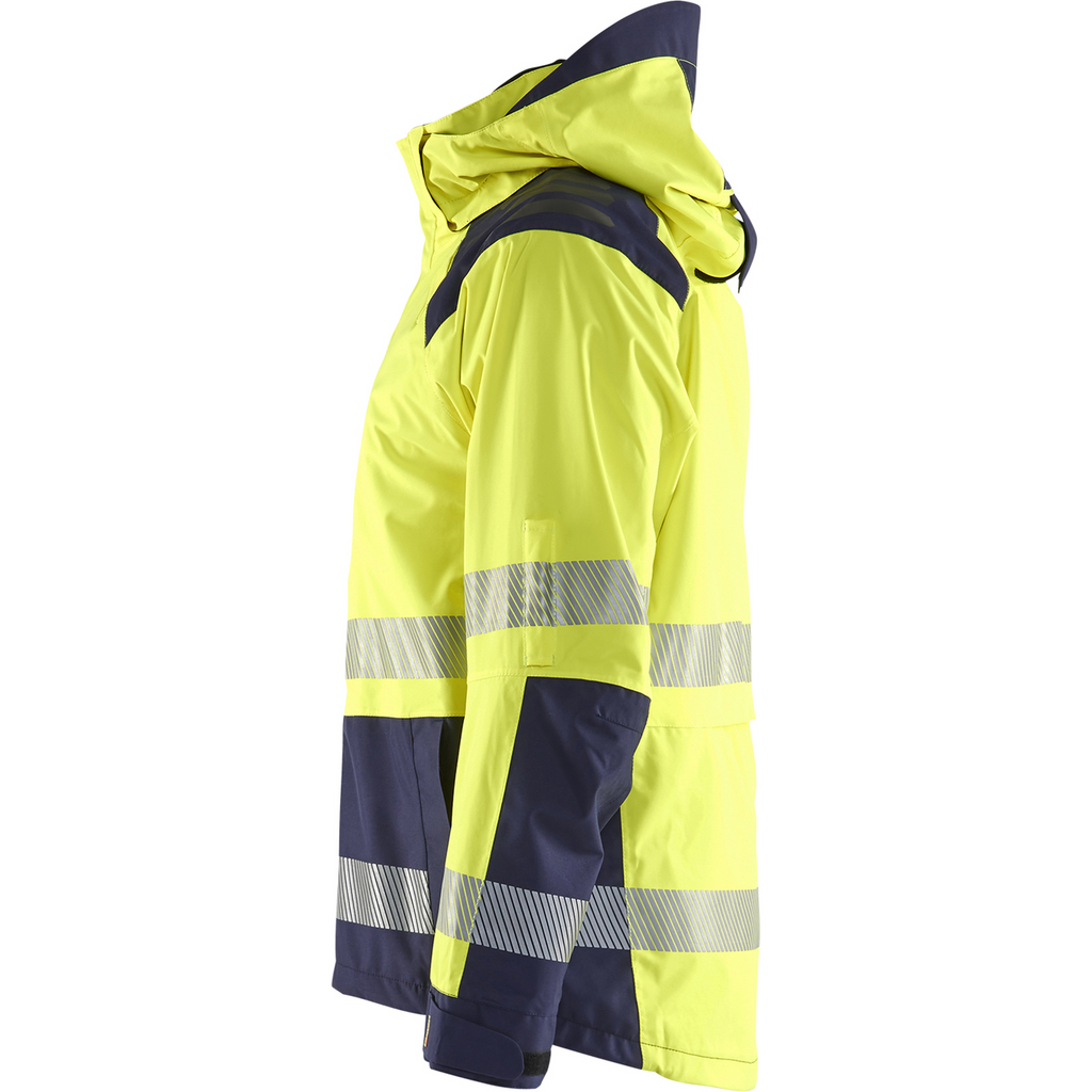 Blaklader High Vis Shell Jacket, Yellow/Navy Blue (3)