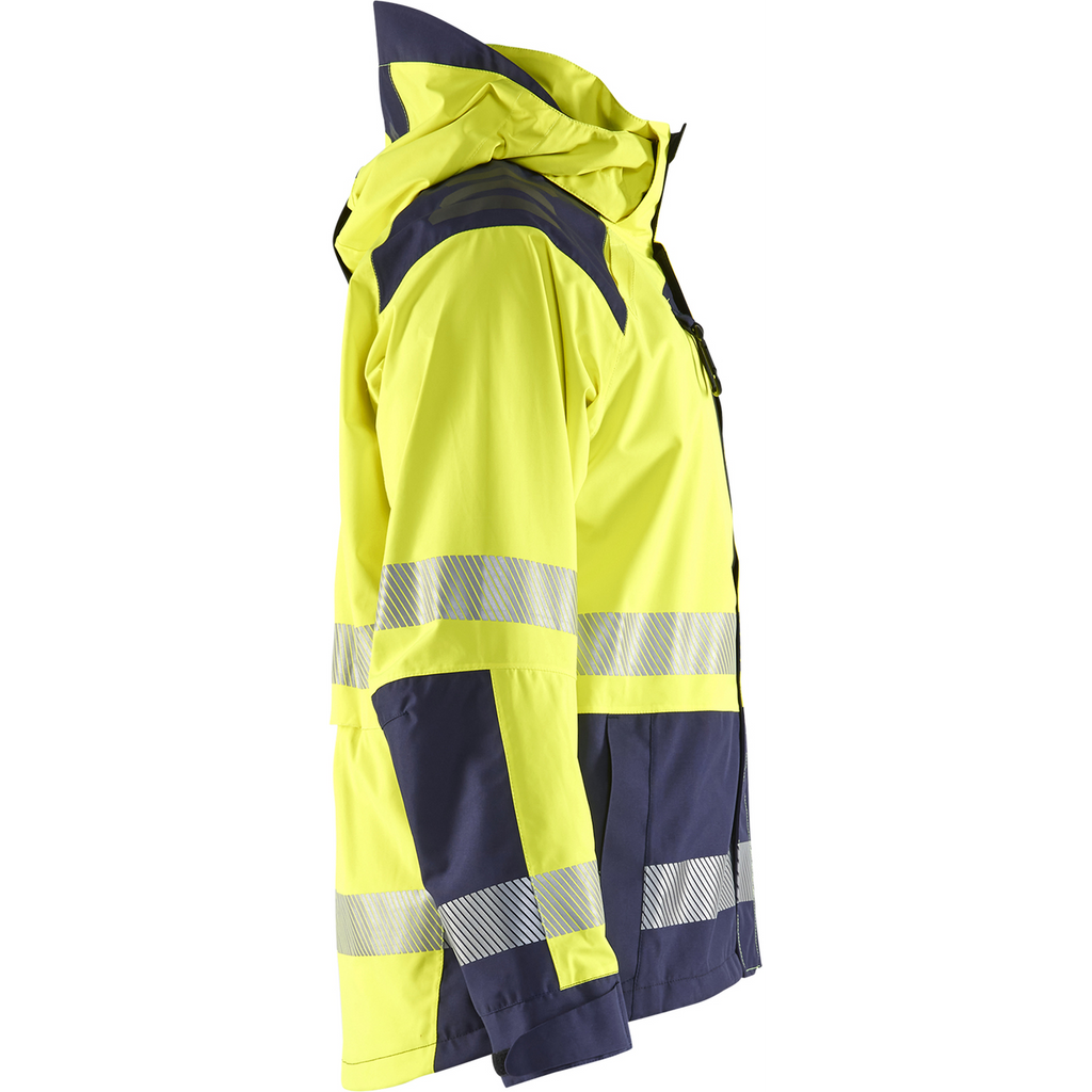 Blaklader High Vis Shell Jacket, Yellow/Navy Blue (2)