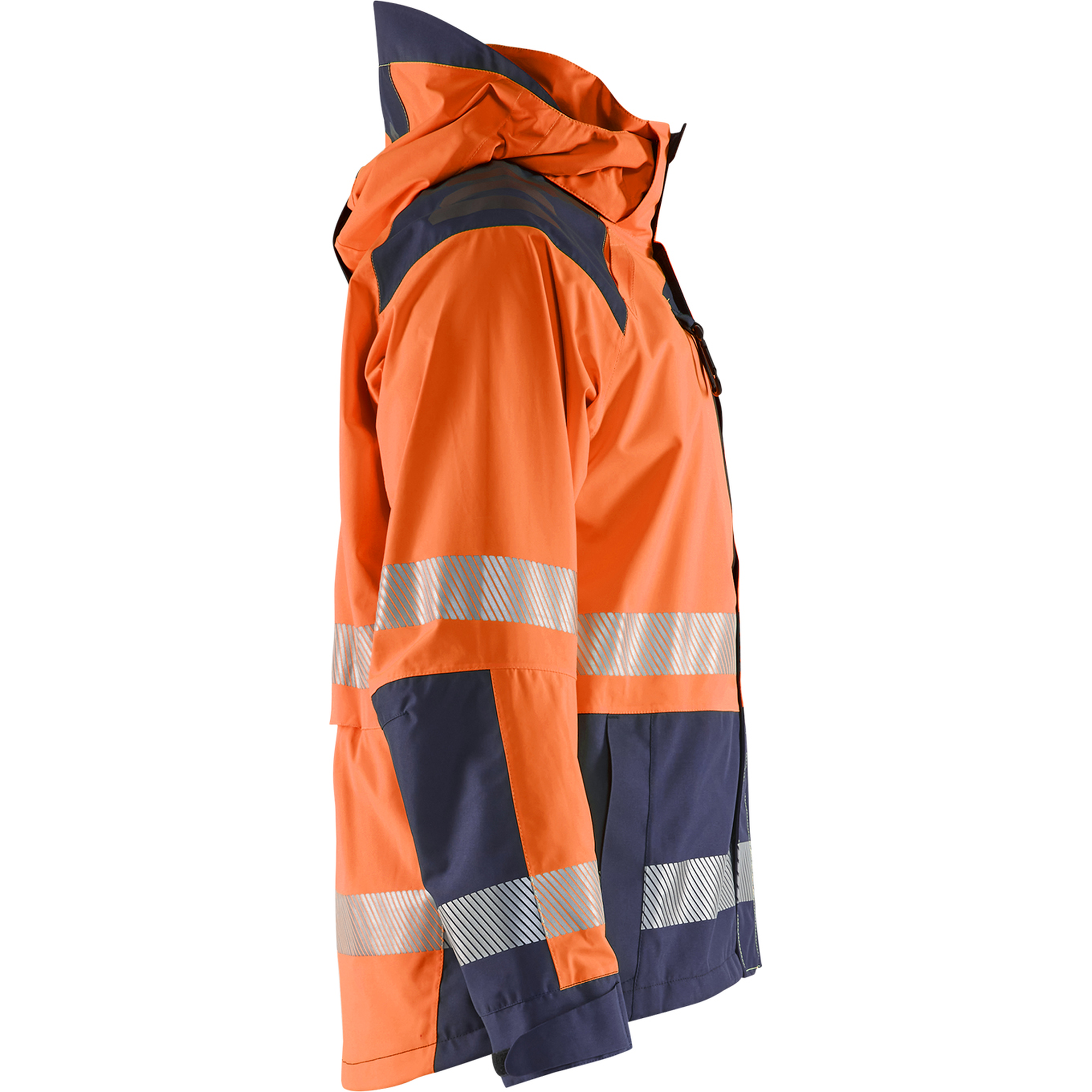 Blaklader High Vis Shell Jacket, Orange/Navy Blue (2)