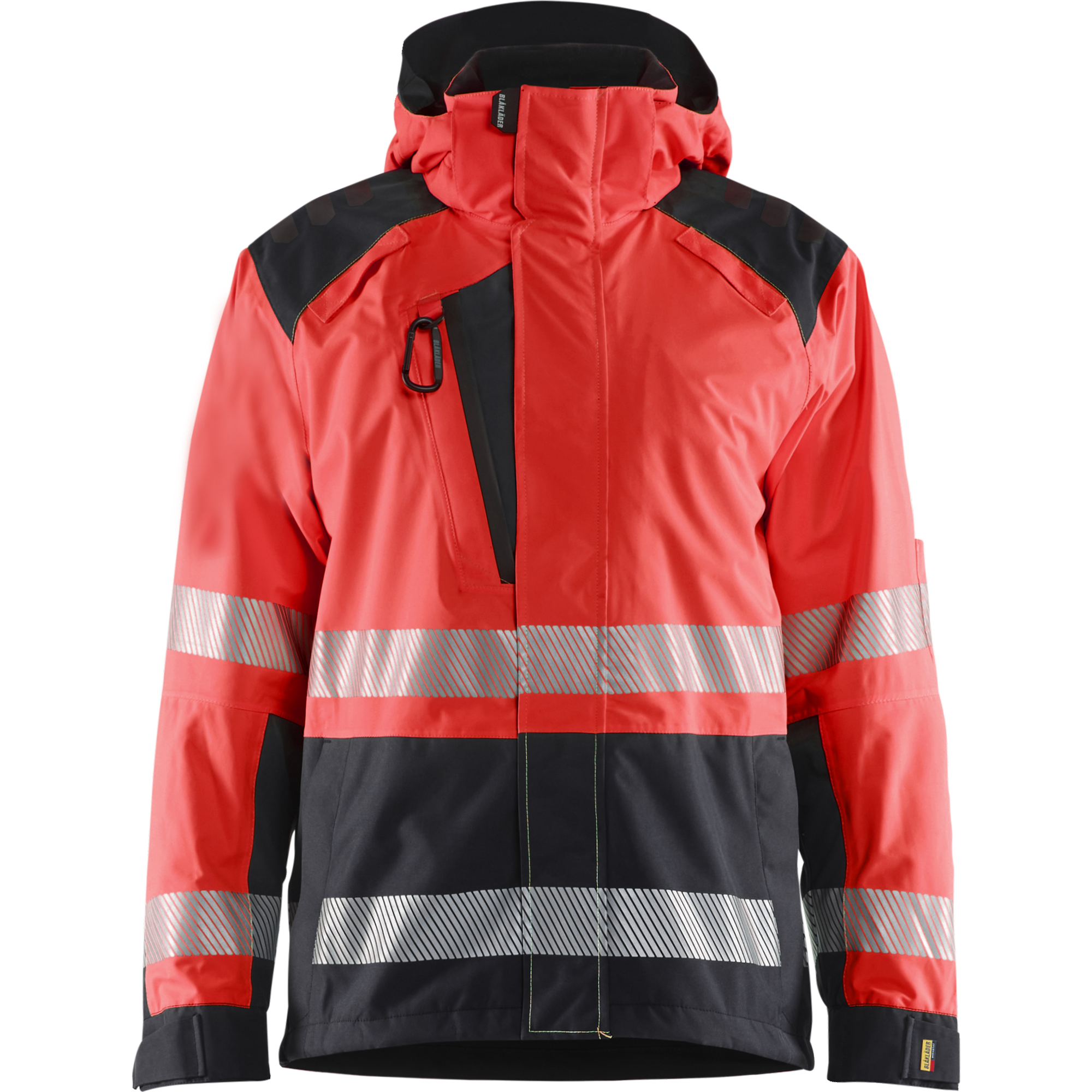 Blaklader High Vis Shell Jacket, Red/Black