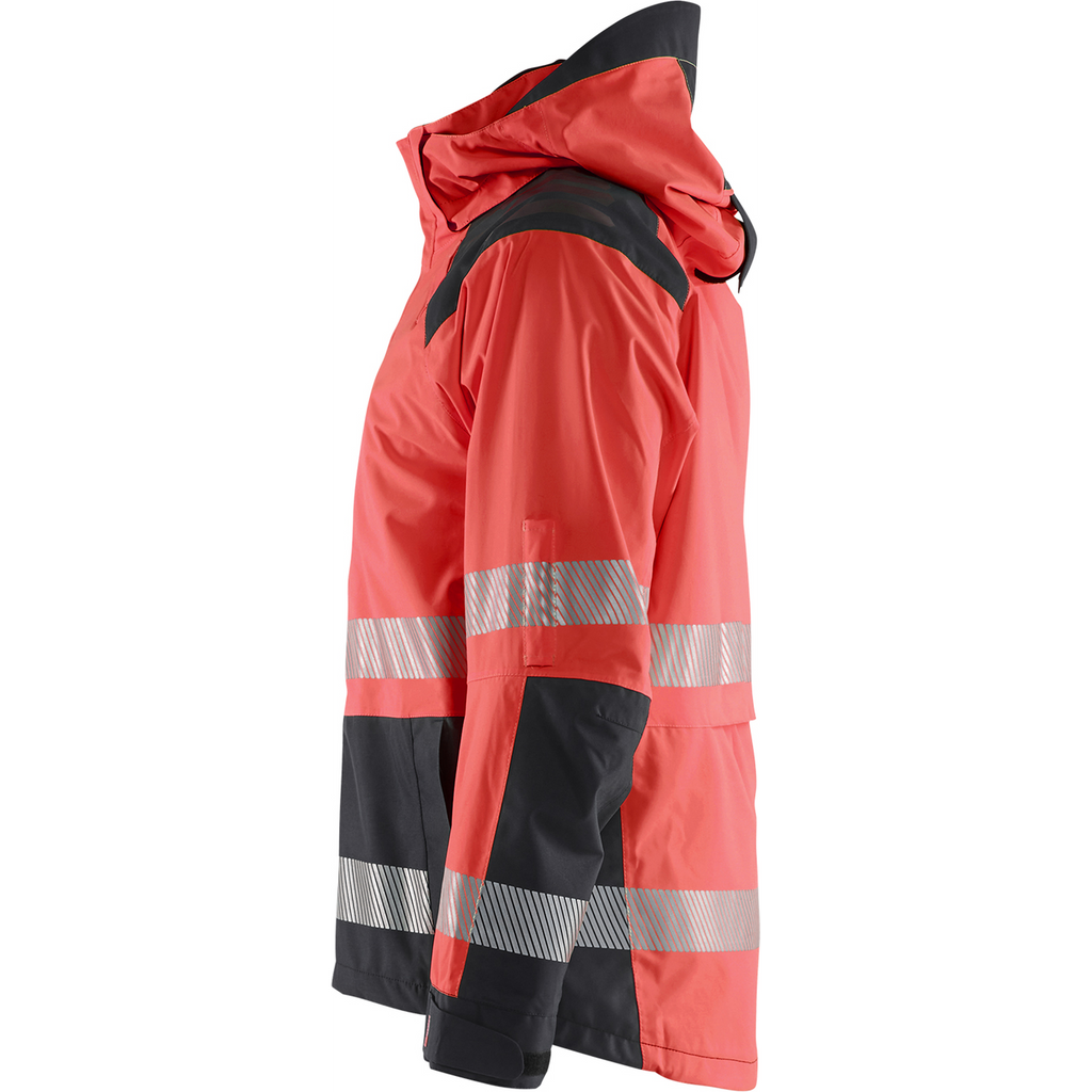 Blaklader High Vis Shell Jacket, Red/Black (3)