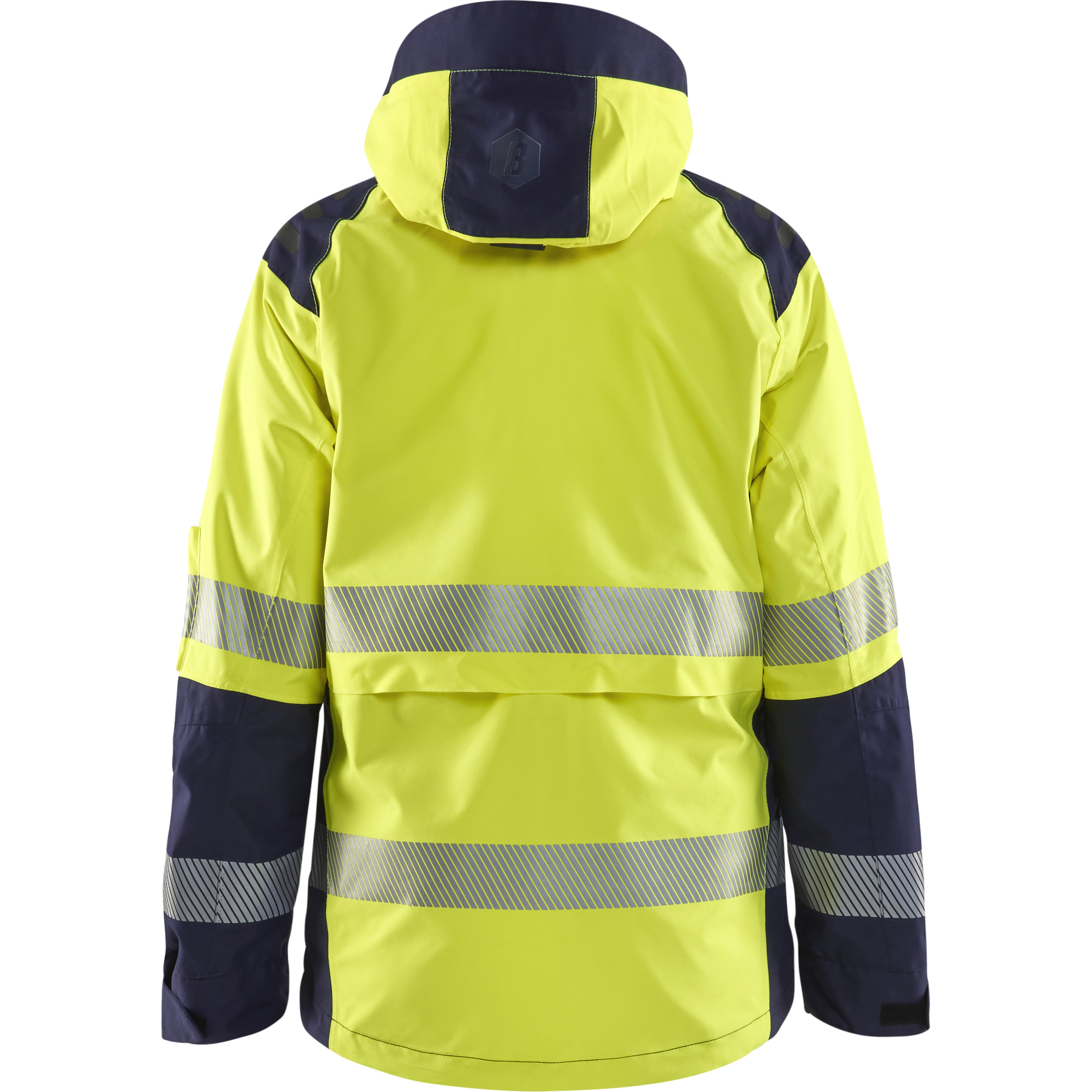 Blaklader High Vis Women's Shell Jacket, Yellow/Navy Blue (4)