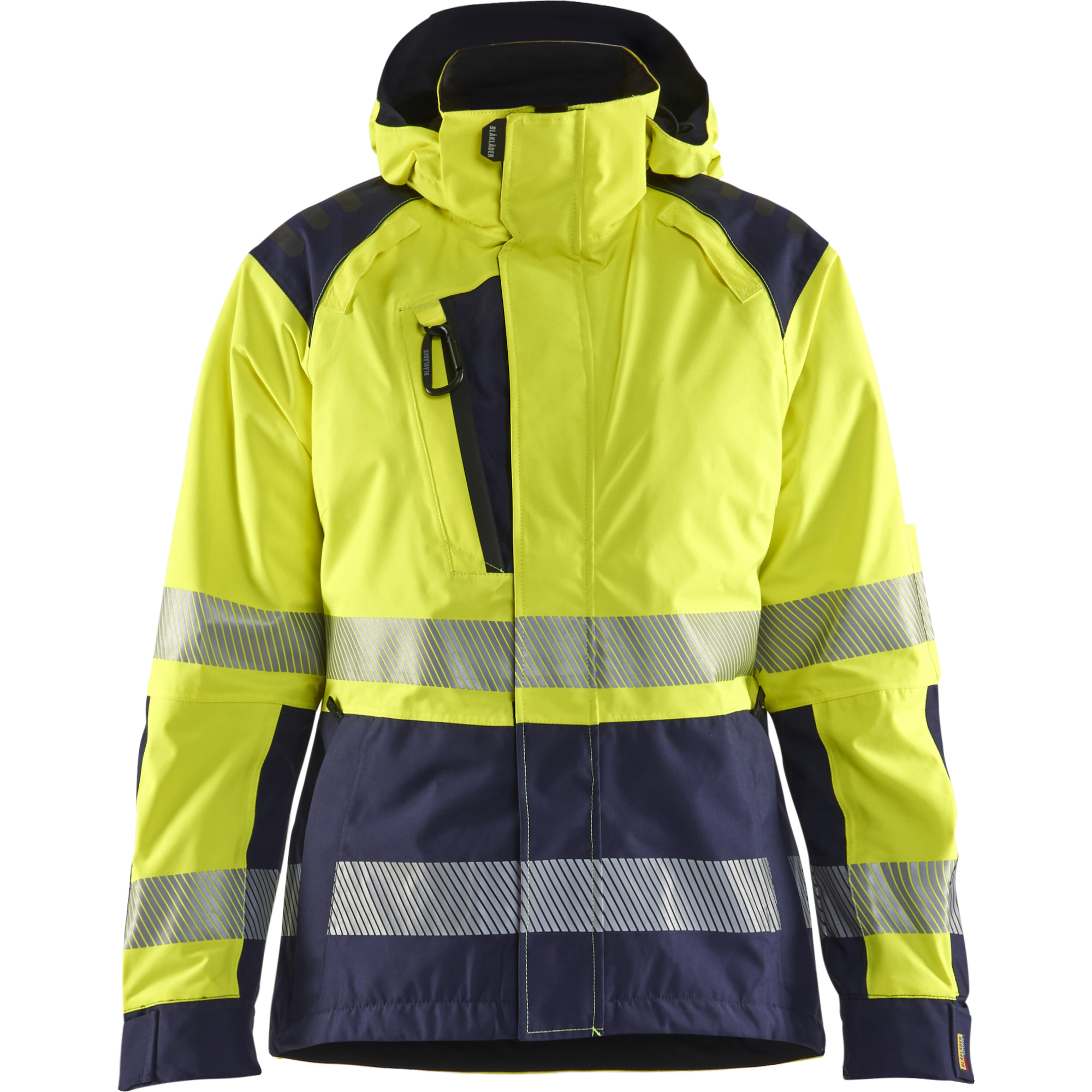 Blaklader High Vis Women's Shell Jacket, Yellow/Navy Blue