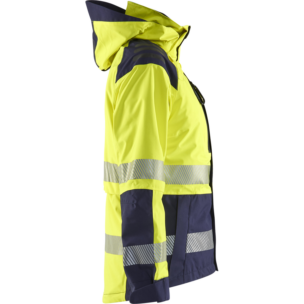 Blaklader High Vis Women's Shell Jacket, Yellow/Navy Blue (2)