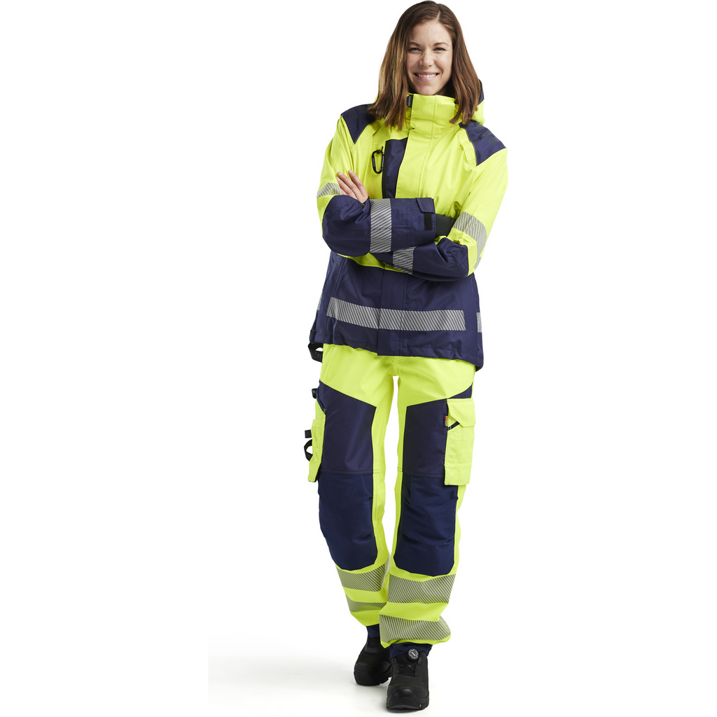 Blaklader High Vis Women's Shell Jacket, Yellow/Navy Blue (5)