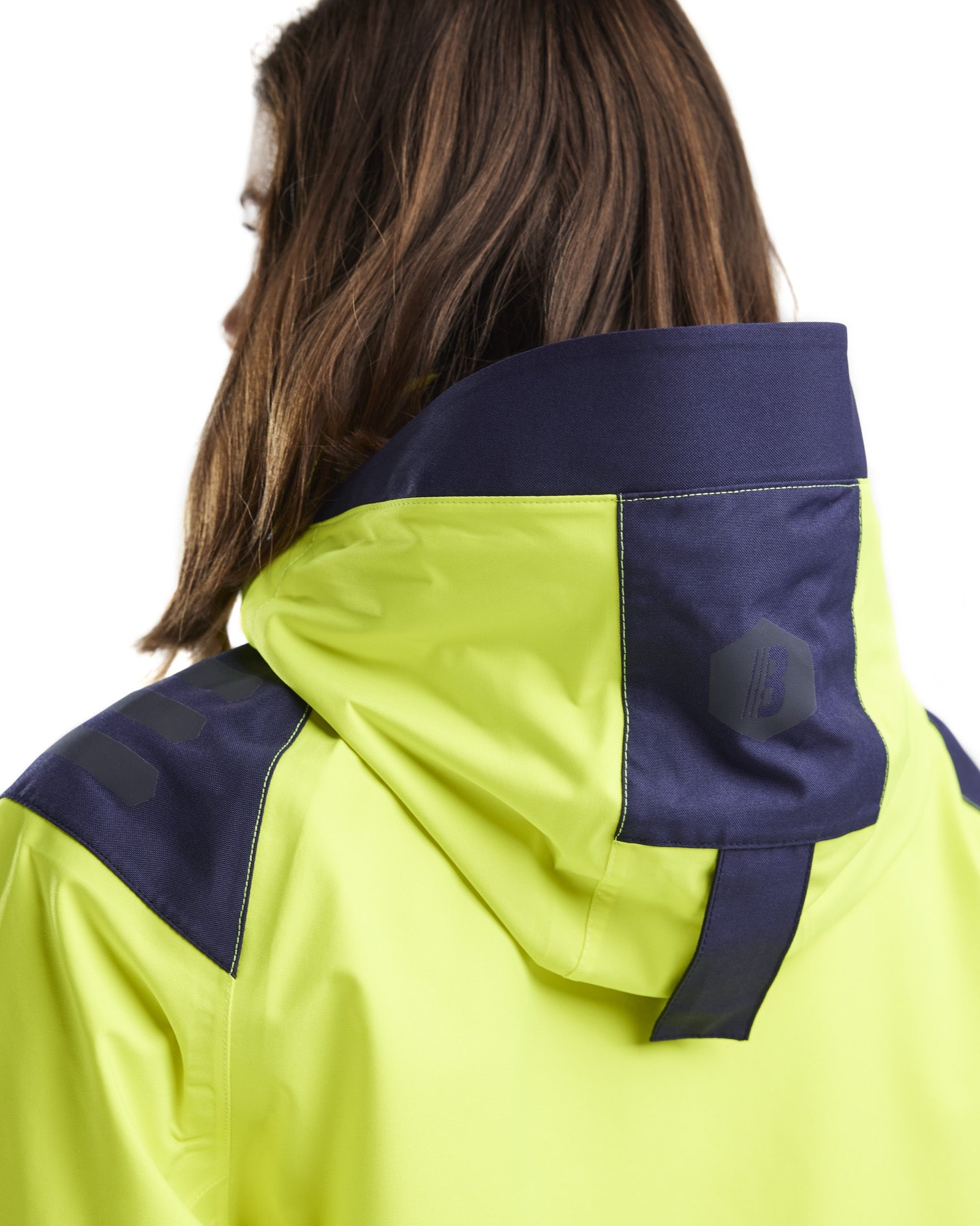 Blaklader High Vis Women's Shell Jacket, Yellow/Navy Blue (6)