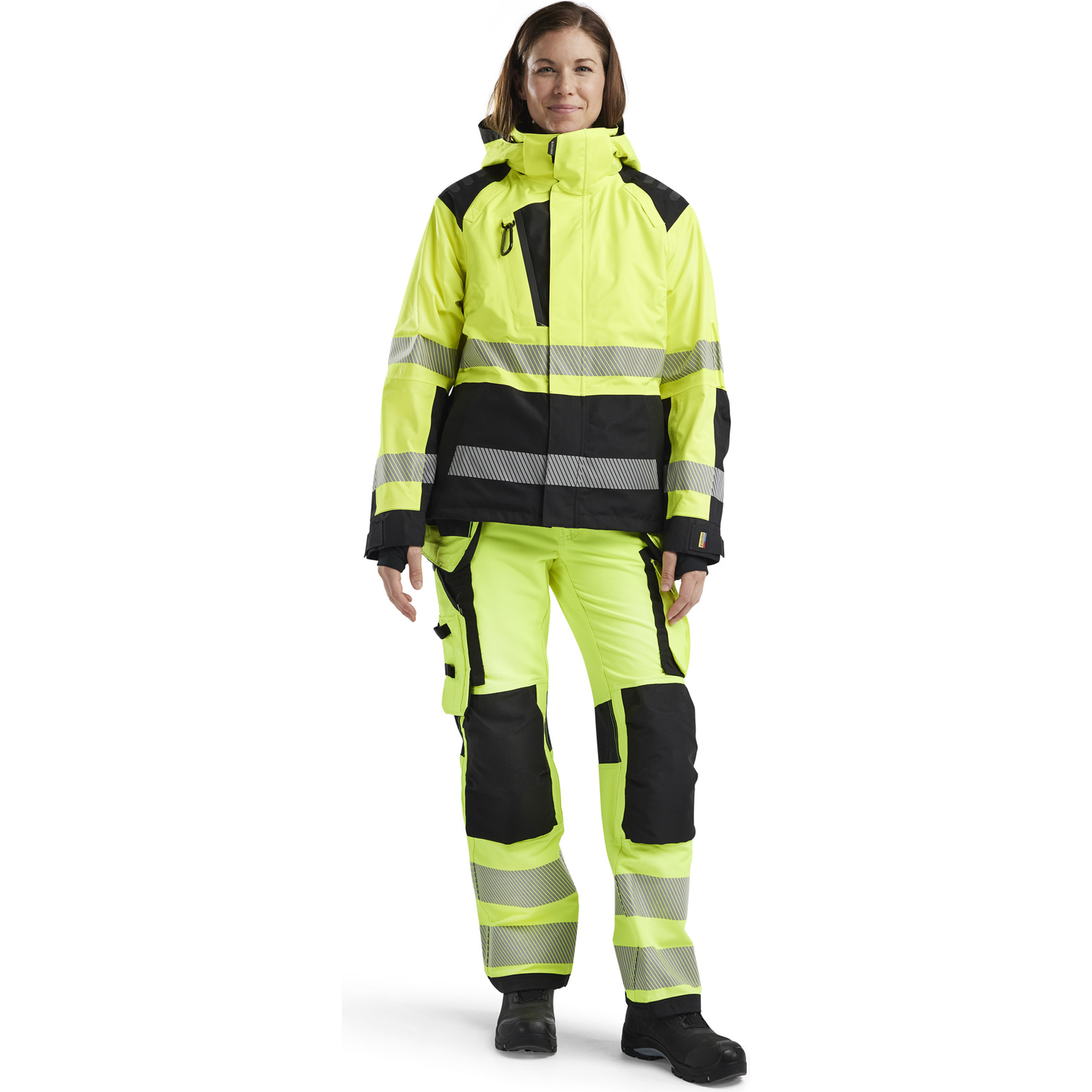 Blaklader High Vis Ladies Shell Jacket, Yellow/Black (5)