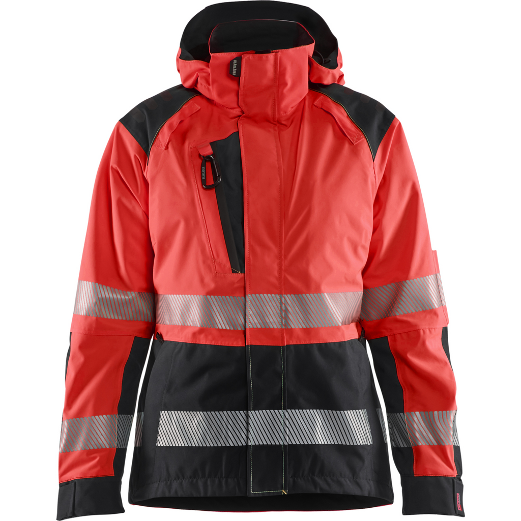 Blaklader High Vis Women's Shell Jacket, Red/Black