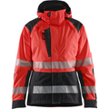 Blaklader High Vis Women's Shell Jacket, Red/Black
