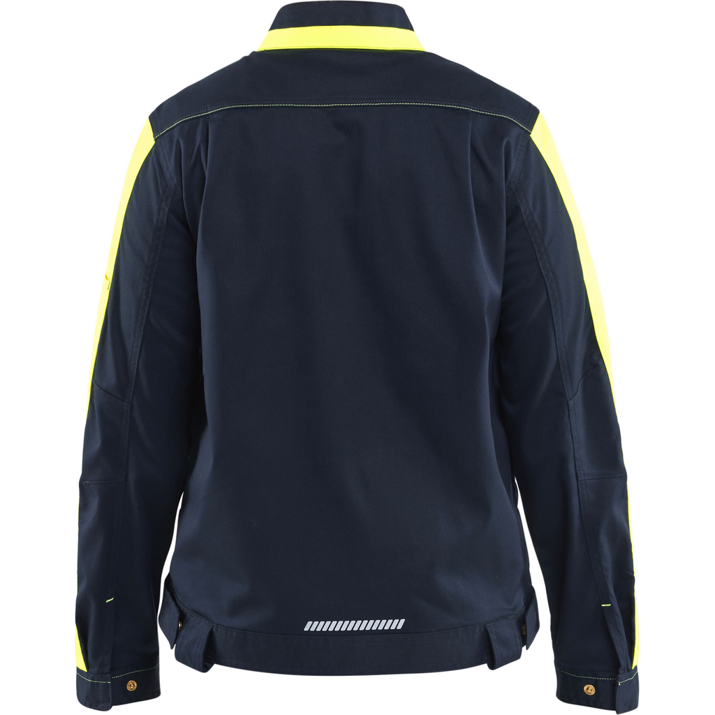 Blaklader Ladies Stretch Industrial Jacket, Dark Navy/Yellow (4)