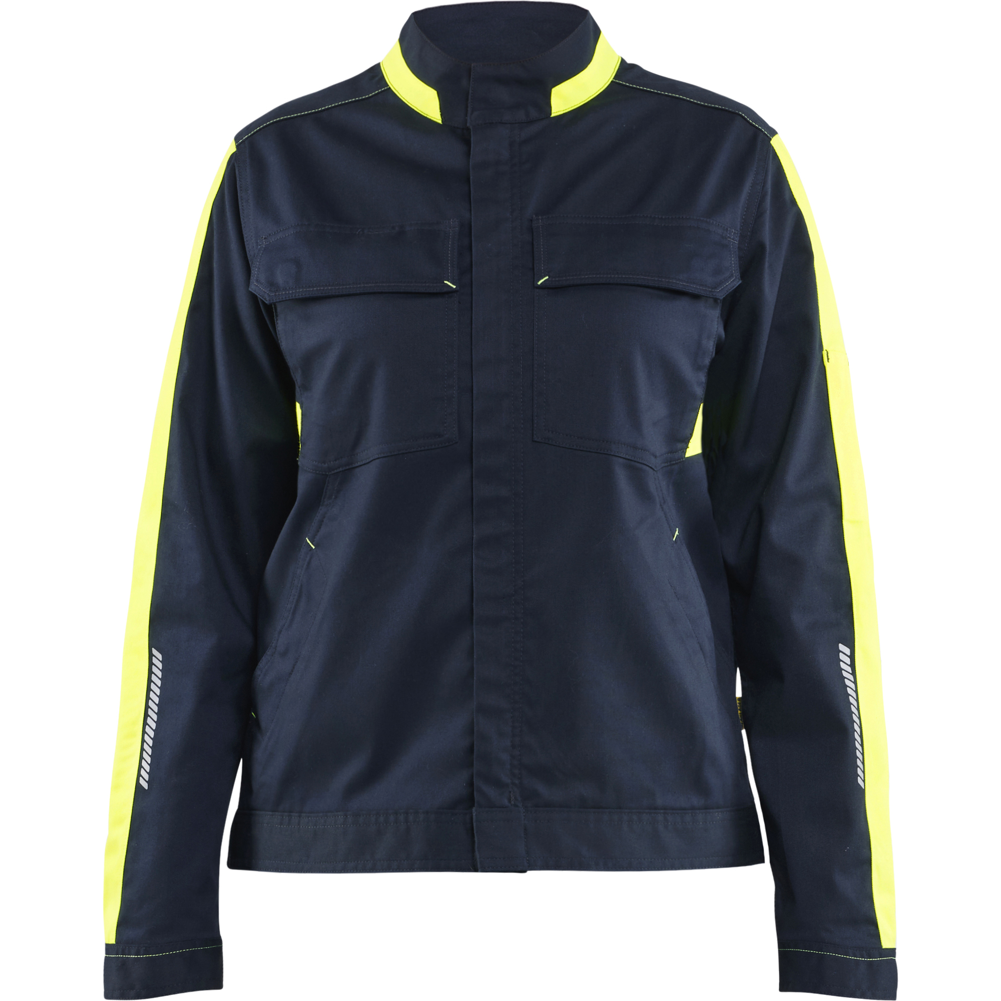 Blaklader Ladies Stretch Industrial Jacket, Dark Navy/Yellow