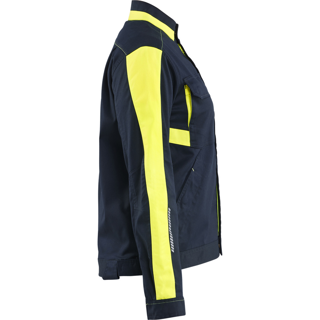 Blaklader Ladies Stretch Industrial Jacket, Dark Navy/Yellow (2)