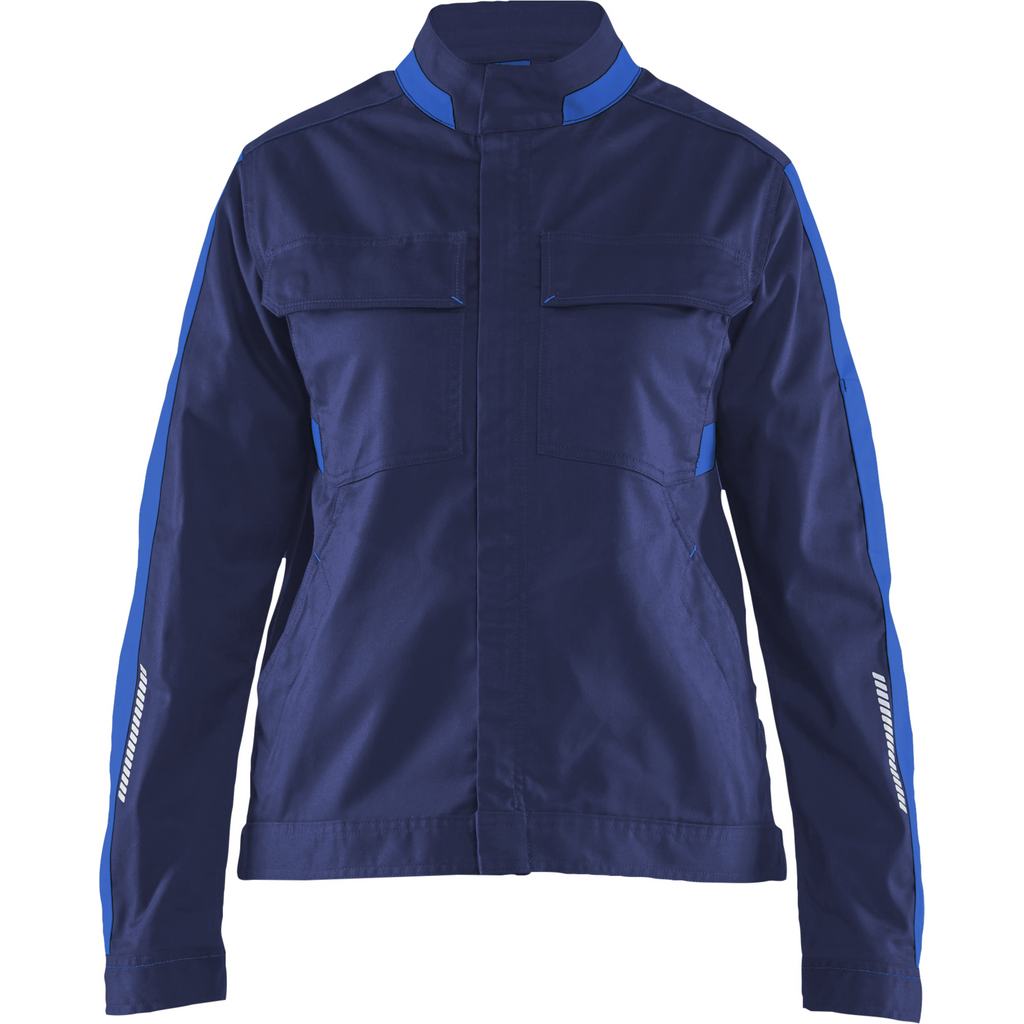 Blaklader Ladies Stretch Industry Jacket, Navy/Royal Blue