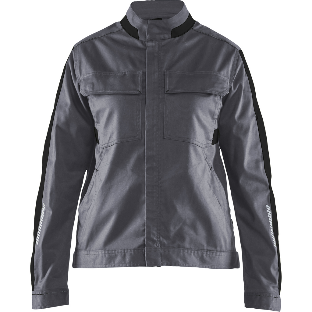 Blaklader Ladies Stretch Industry Jacket, Medium Grey/Black