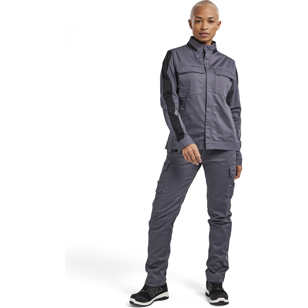 Blaklader Ladies Stretch Industry Jacket, Medium Grey/Black (5)
