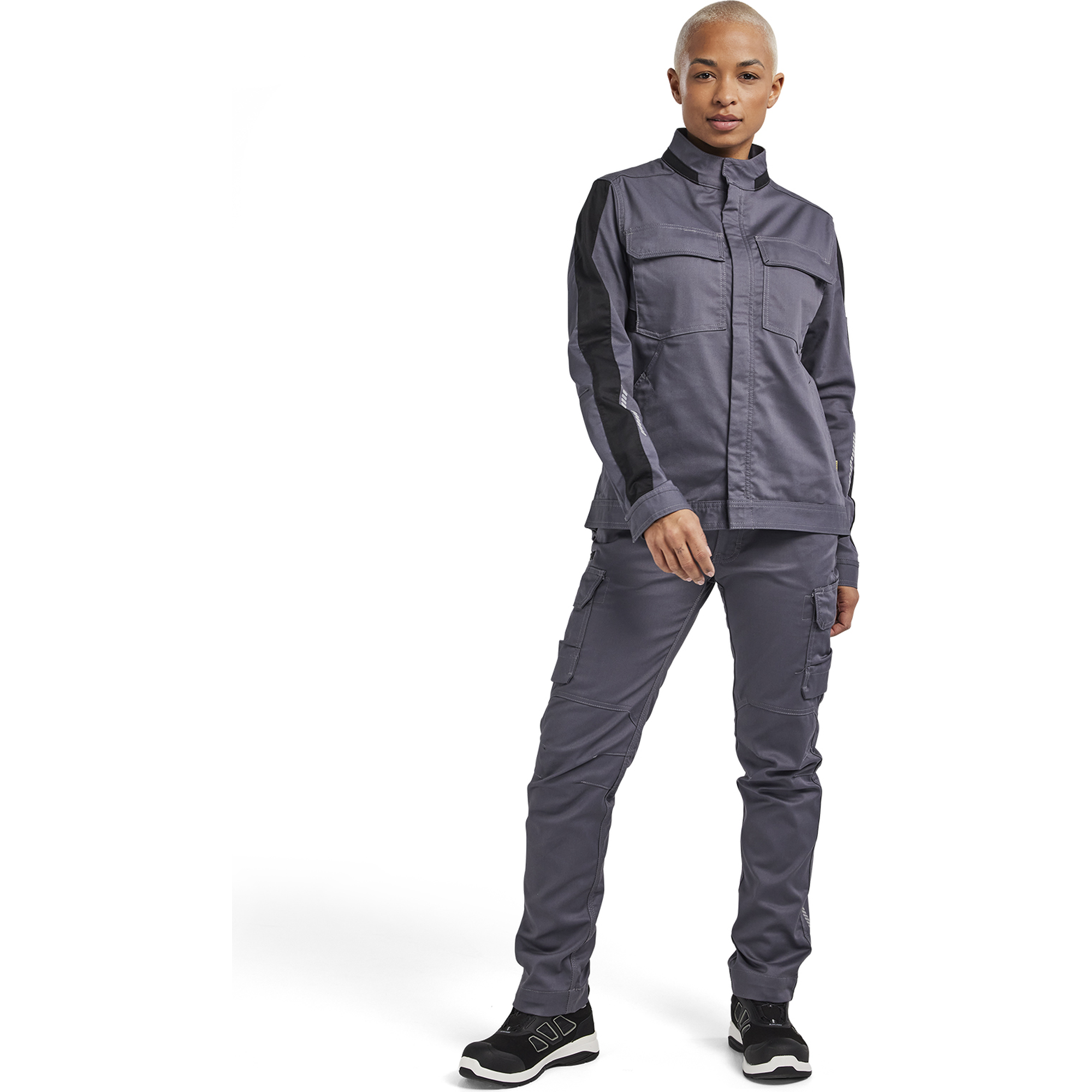 Blaklader Ladies Stretch Industry Jacket, Medium Grey/Black (5)