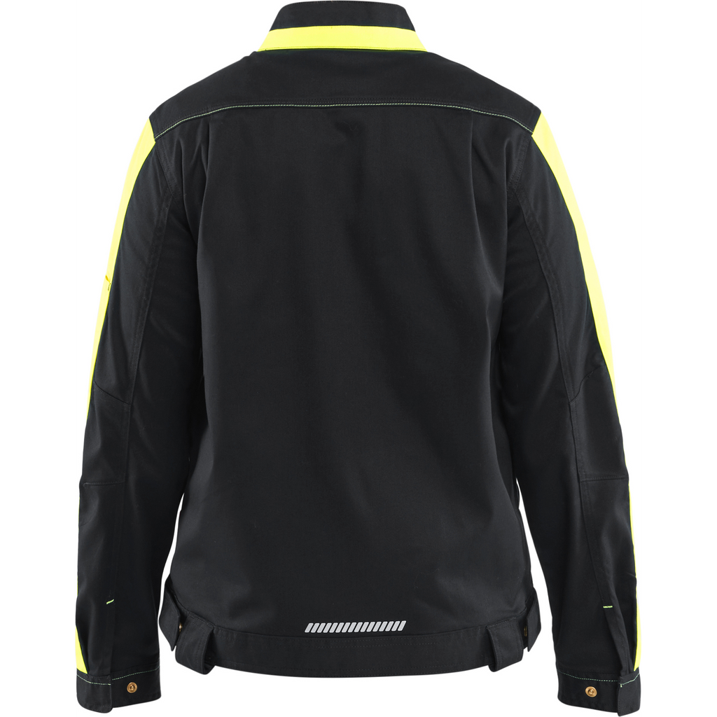 Blaklader Ladies Industrial Stretch Jacket, Black/Yellow (4)