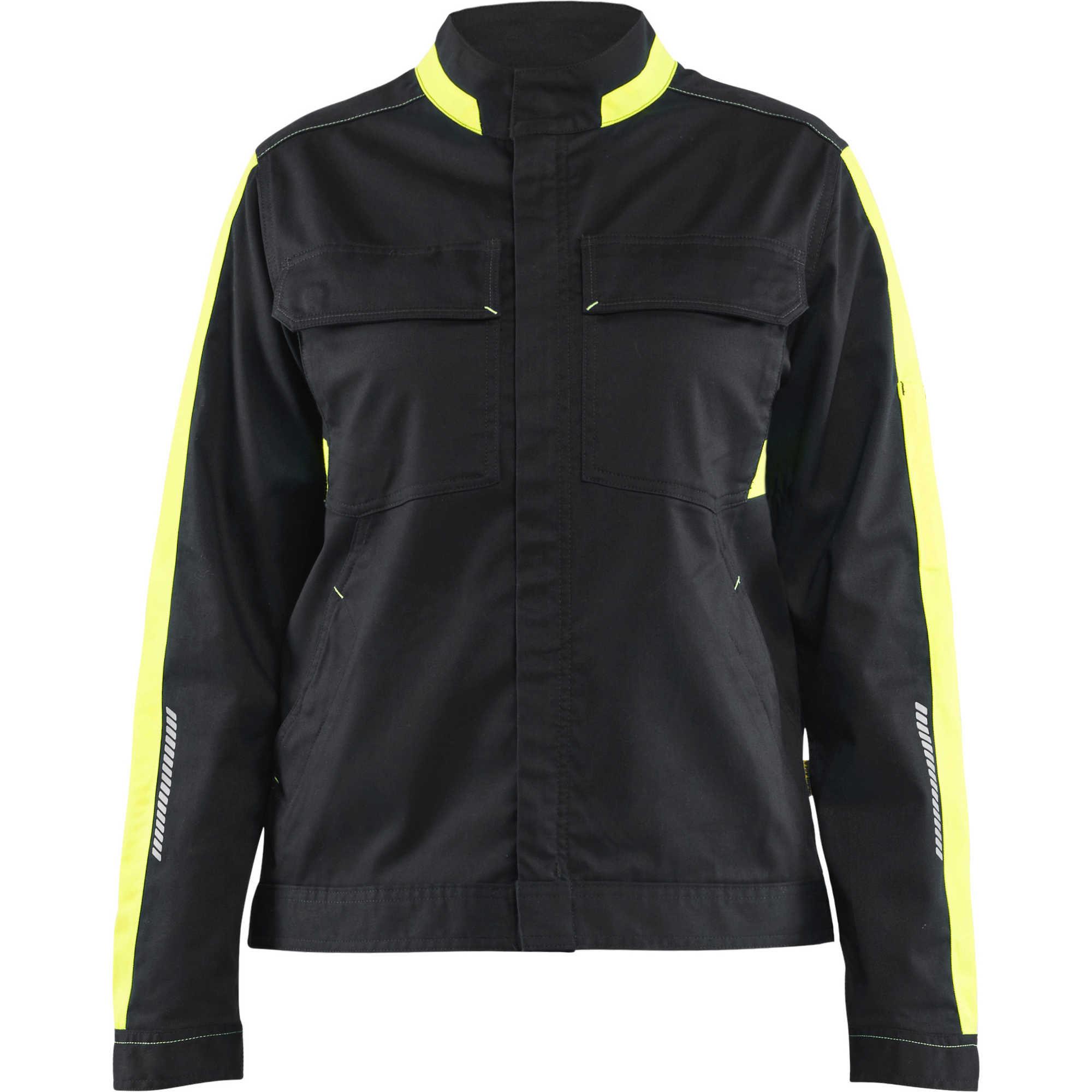 Blaklader Ladies Industrial Stretch Jacket, Black/Yellow