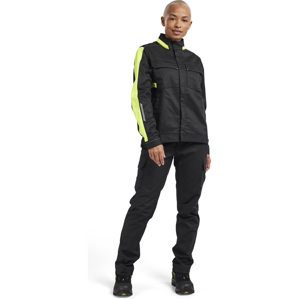 Blaklader Ladies Industrial Stretch Jacket, Black/Yellow (5)