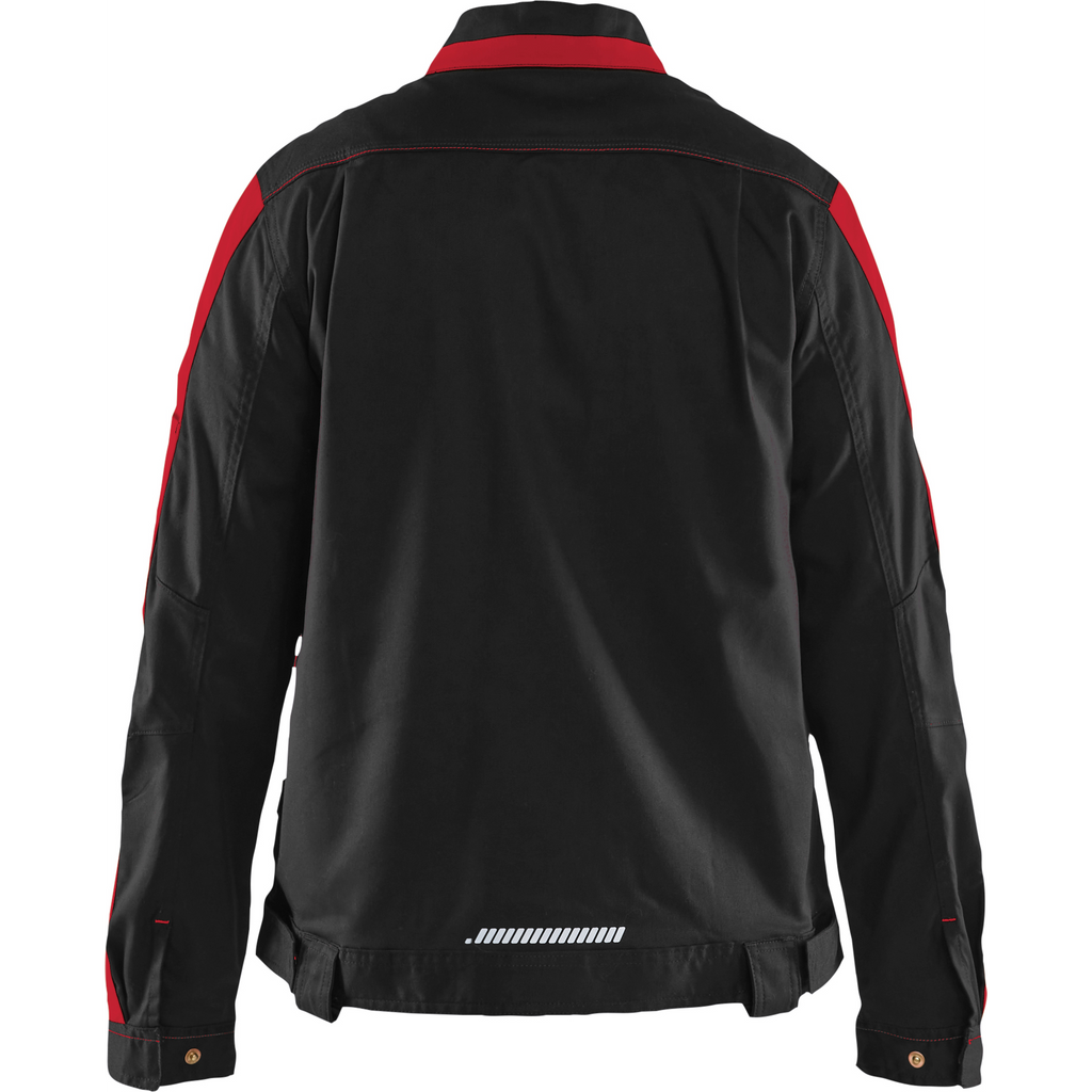 Blaklader Ladies Stretch Industry Jacket, Black/Red (4)