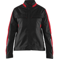 Blaklader Ladies Stretch Industry Jacket, Black/Red