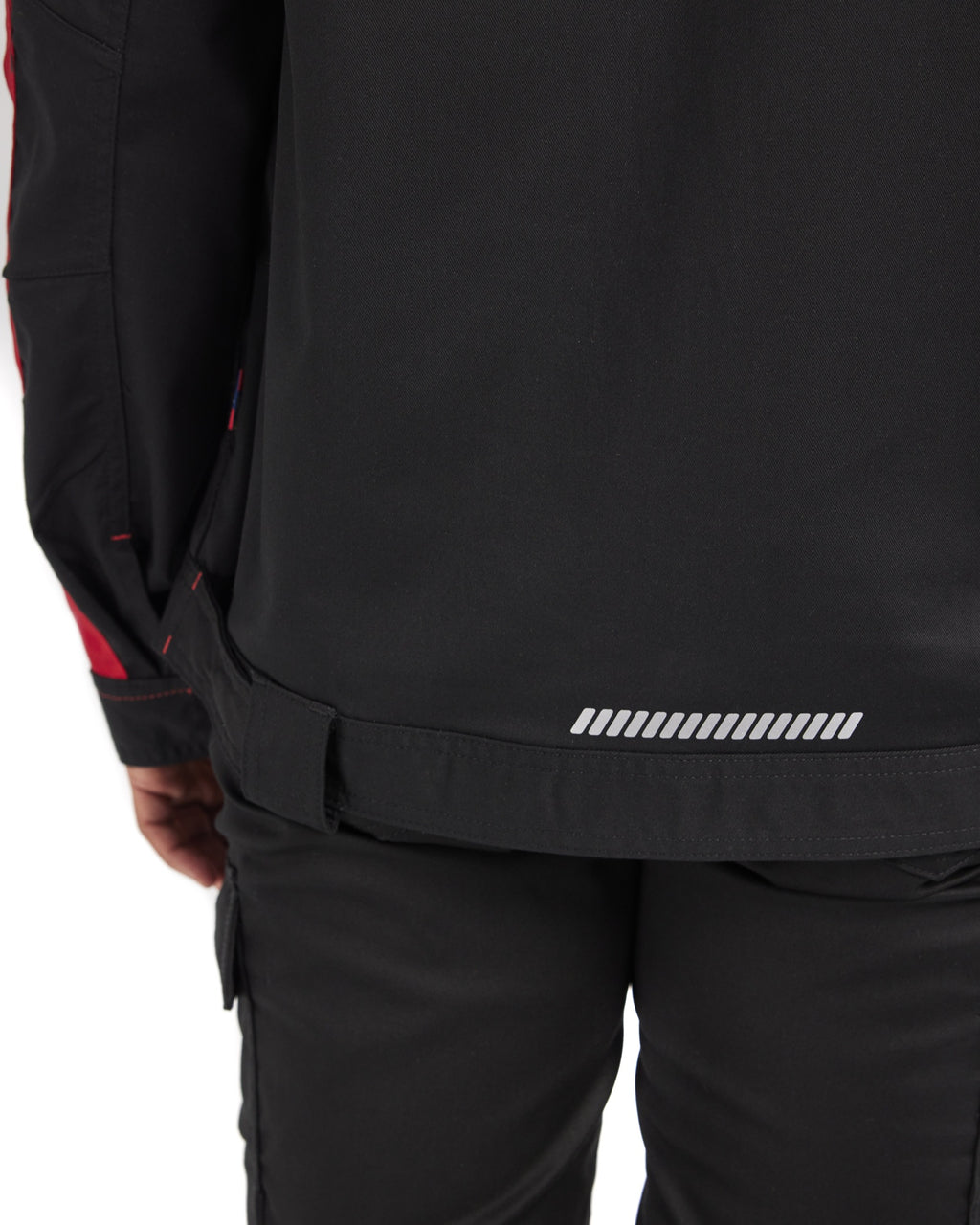 Blaklader Ladies Stretch Industry Jacket, Black/Red (6)
