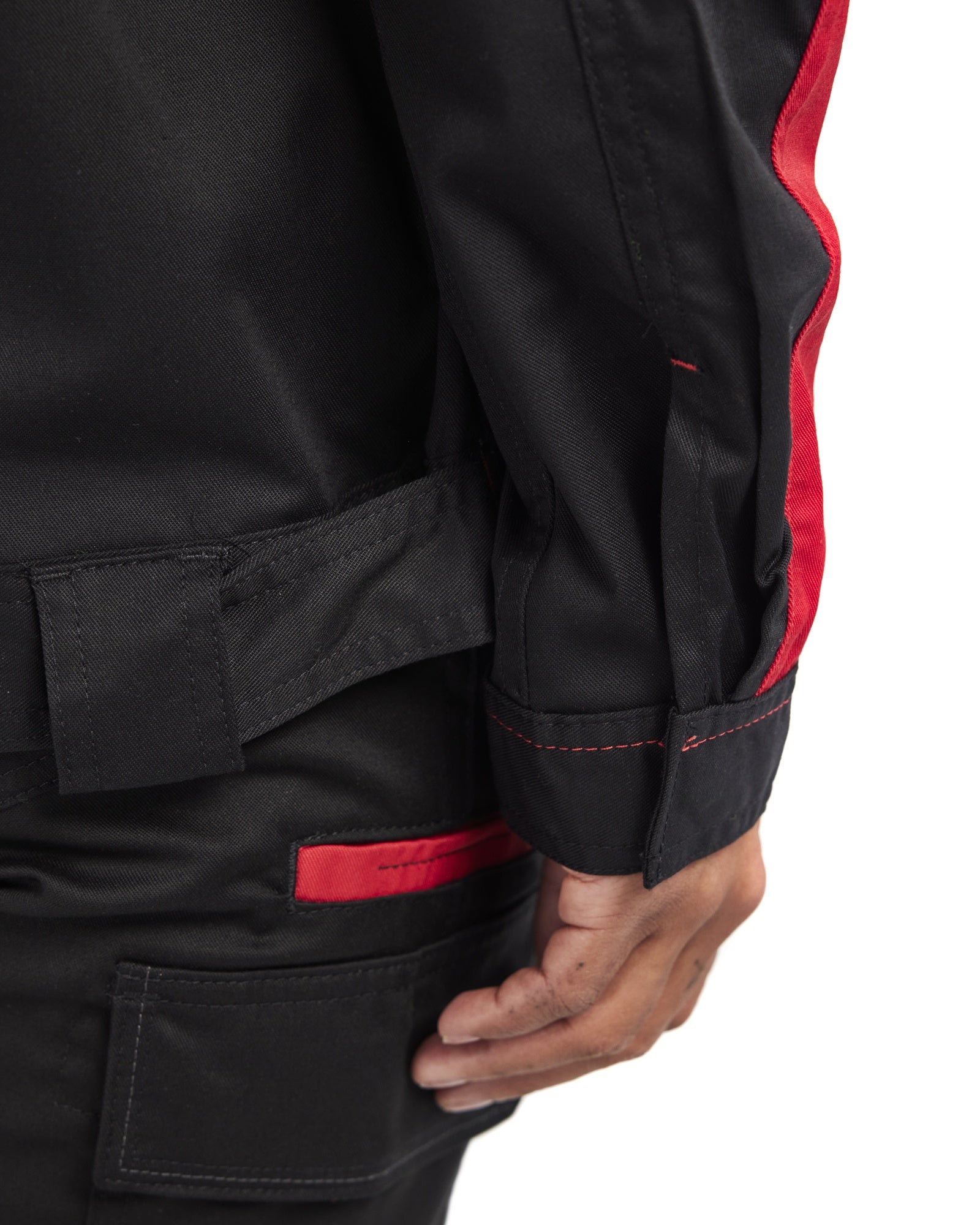 Blaklader Ladies Stretch Industry Jacket, Black/Red (7)