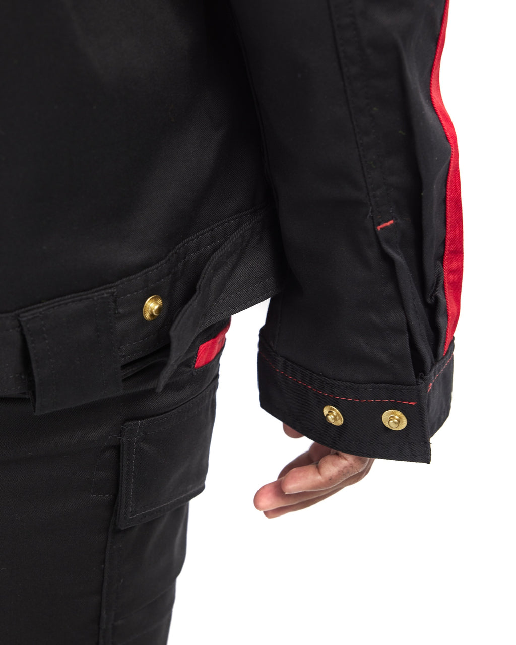 Blaklader Ladies Stretch Industry Jacket, Black/Red (9)