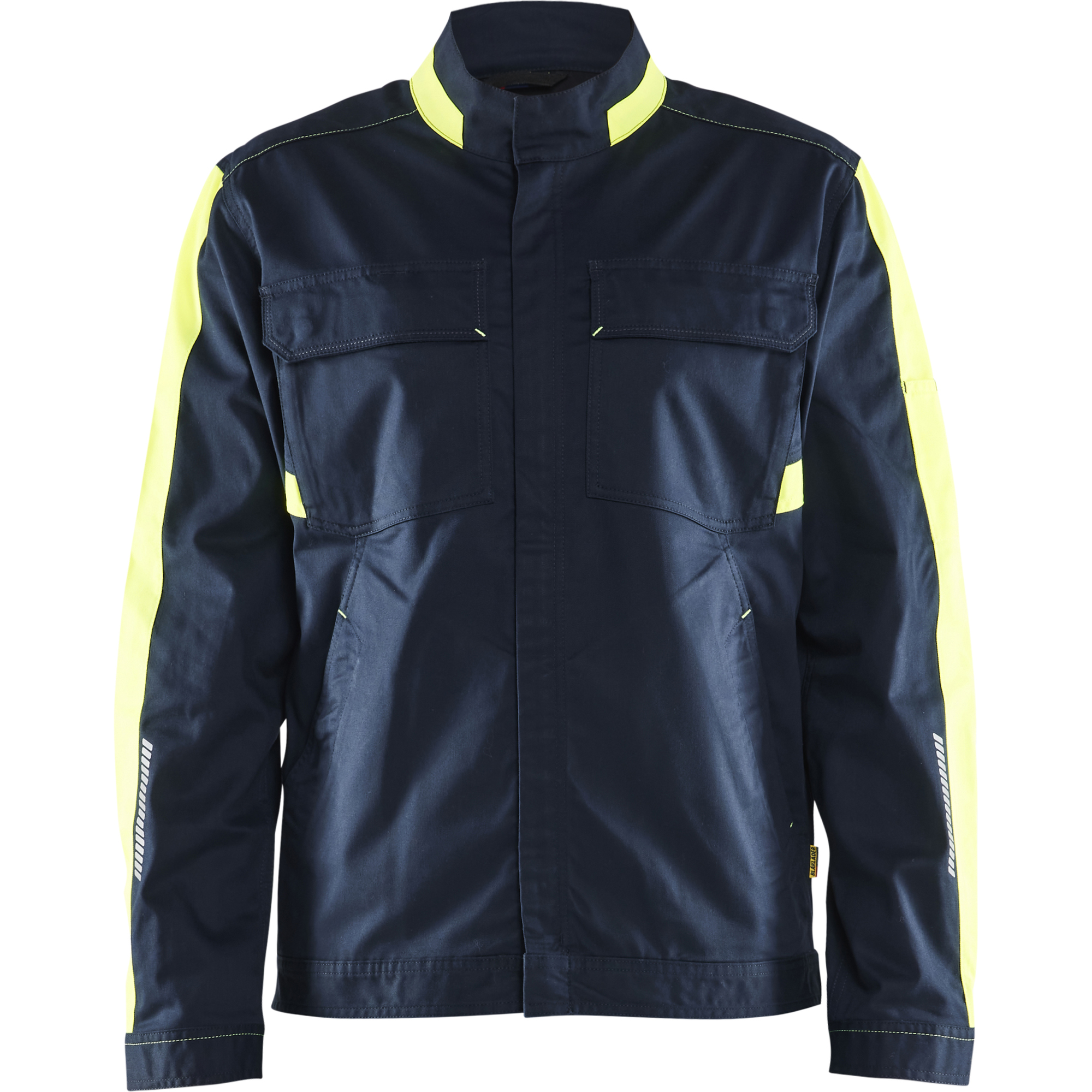 Blaklader Industry Stretch Jacket, Dark Navy/Yellow