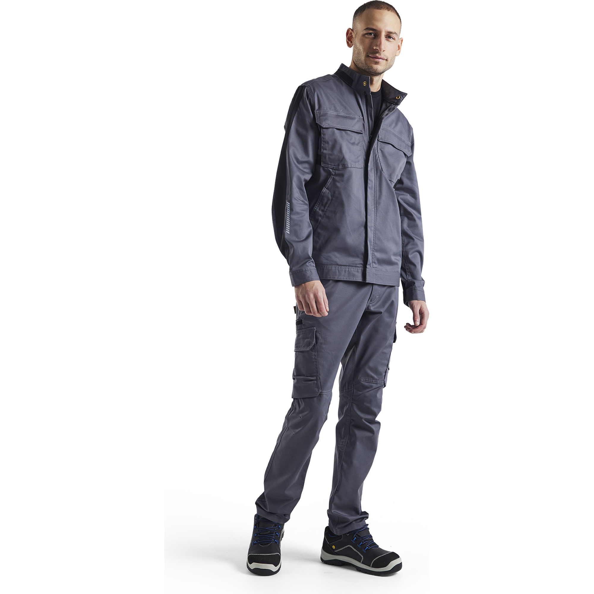 Blaklader Industry Stretch Jacket, Medium Grey/Black (5)
