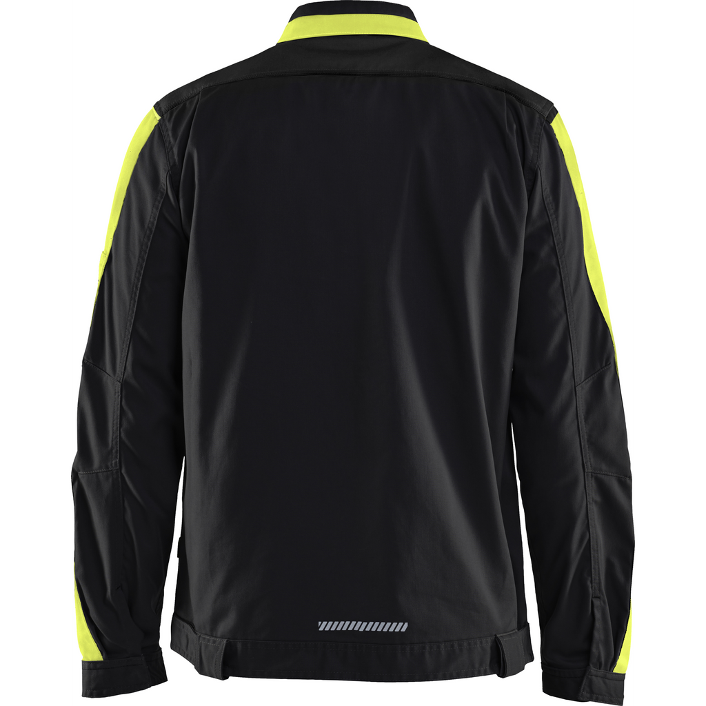 Blaklader Industry Stretch Jacket, Black/Yellow (4)