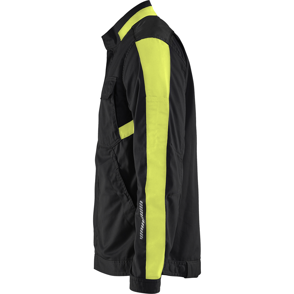 Blaklader Industry Stretch Jacket, Black/Yellow (3)