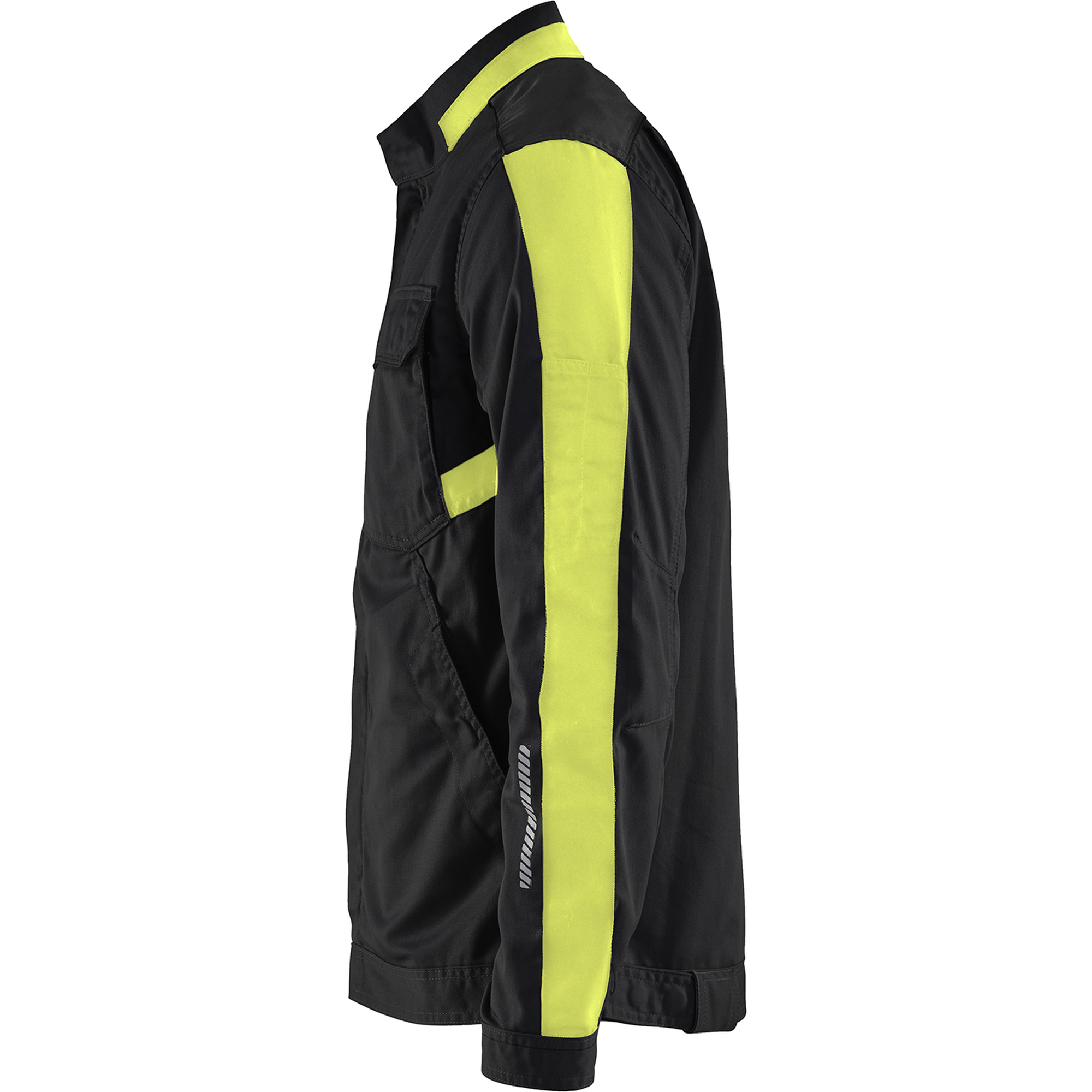 Blaklader Industry Stretch Jacket, Black/Yellow (3)