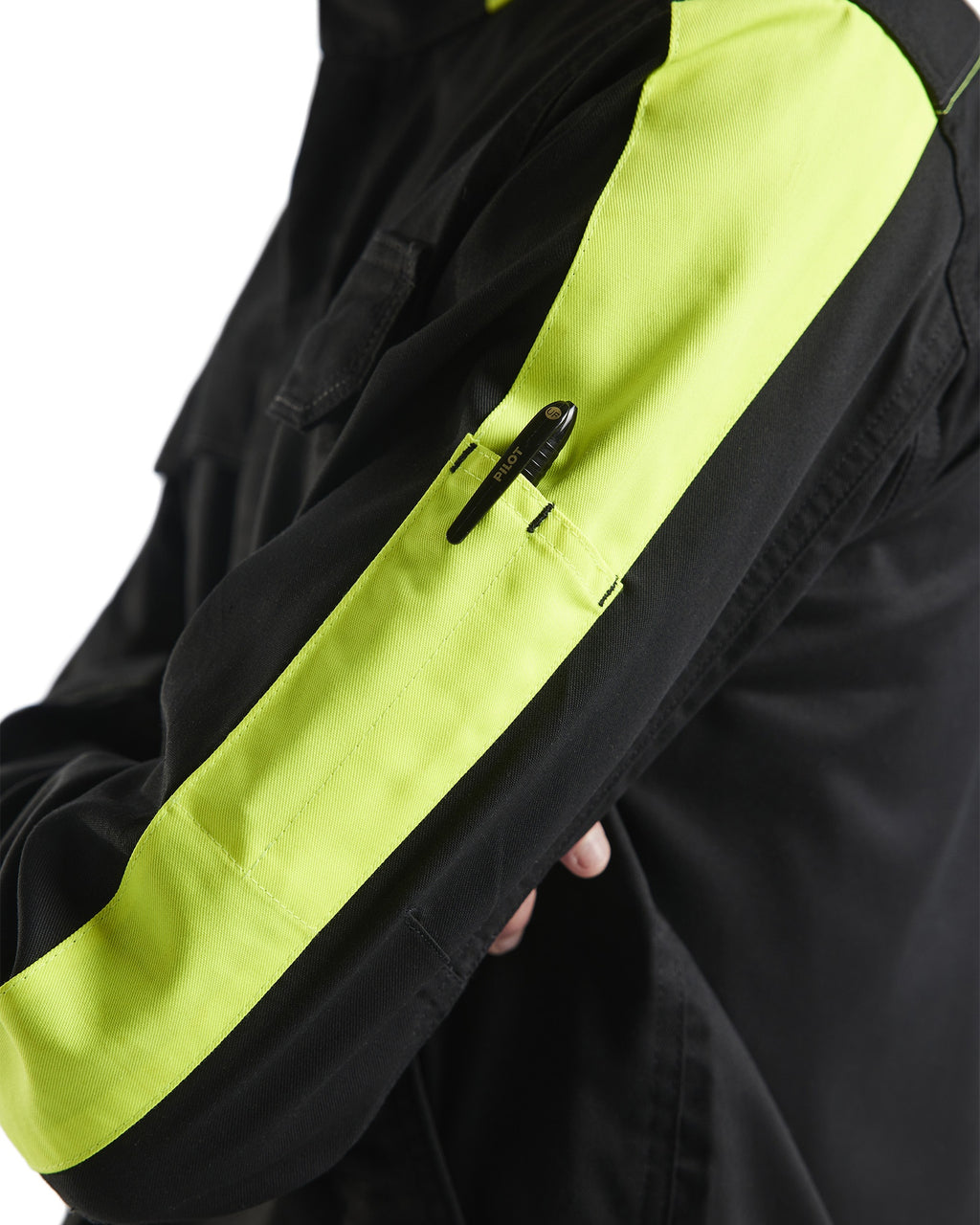 Blaklader Industry Stretch Jacket, Black/Yellow (6)