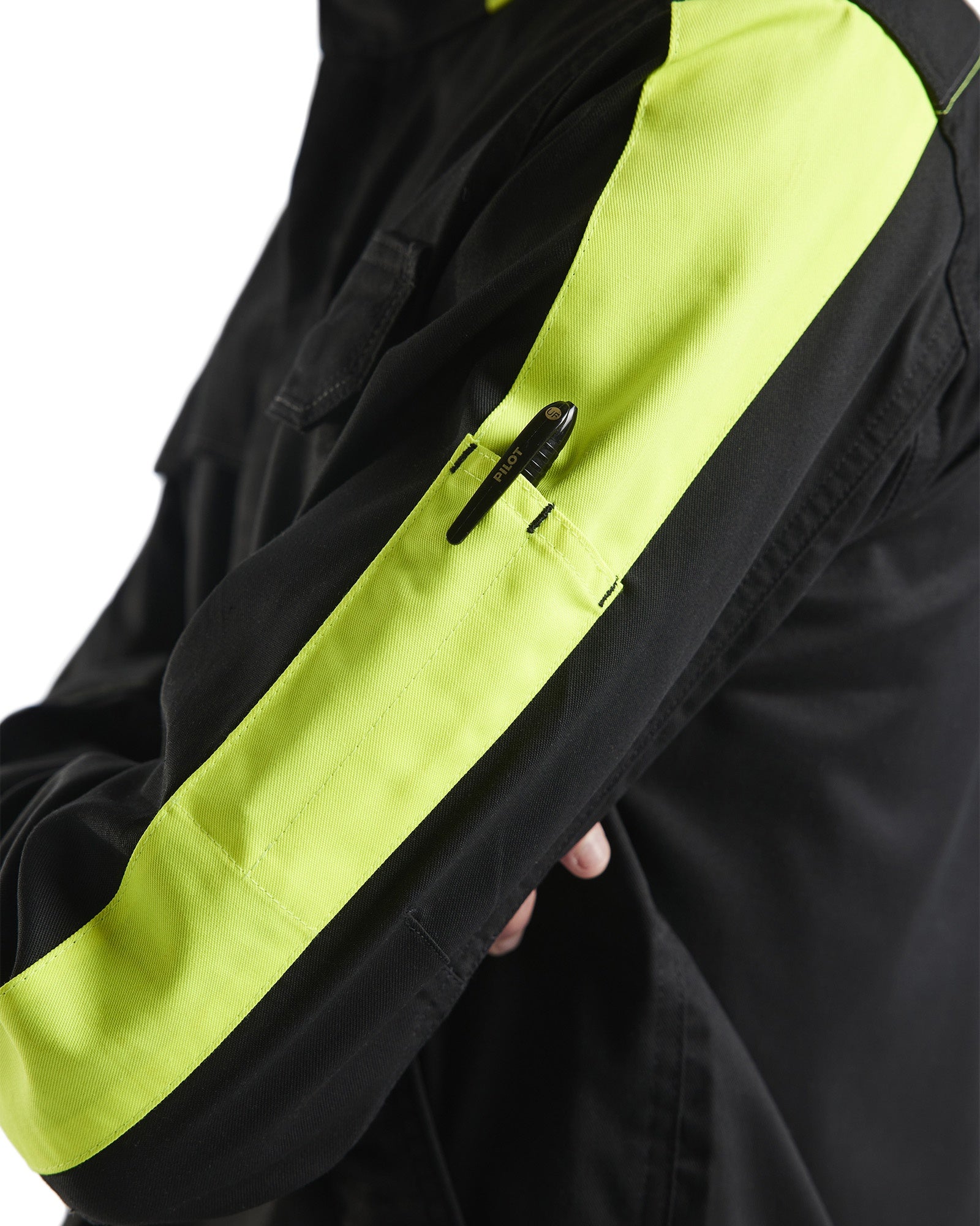 Blaklader Industry Stretch Jacket, Black/Yellow (6)