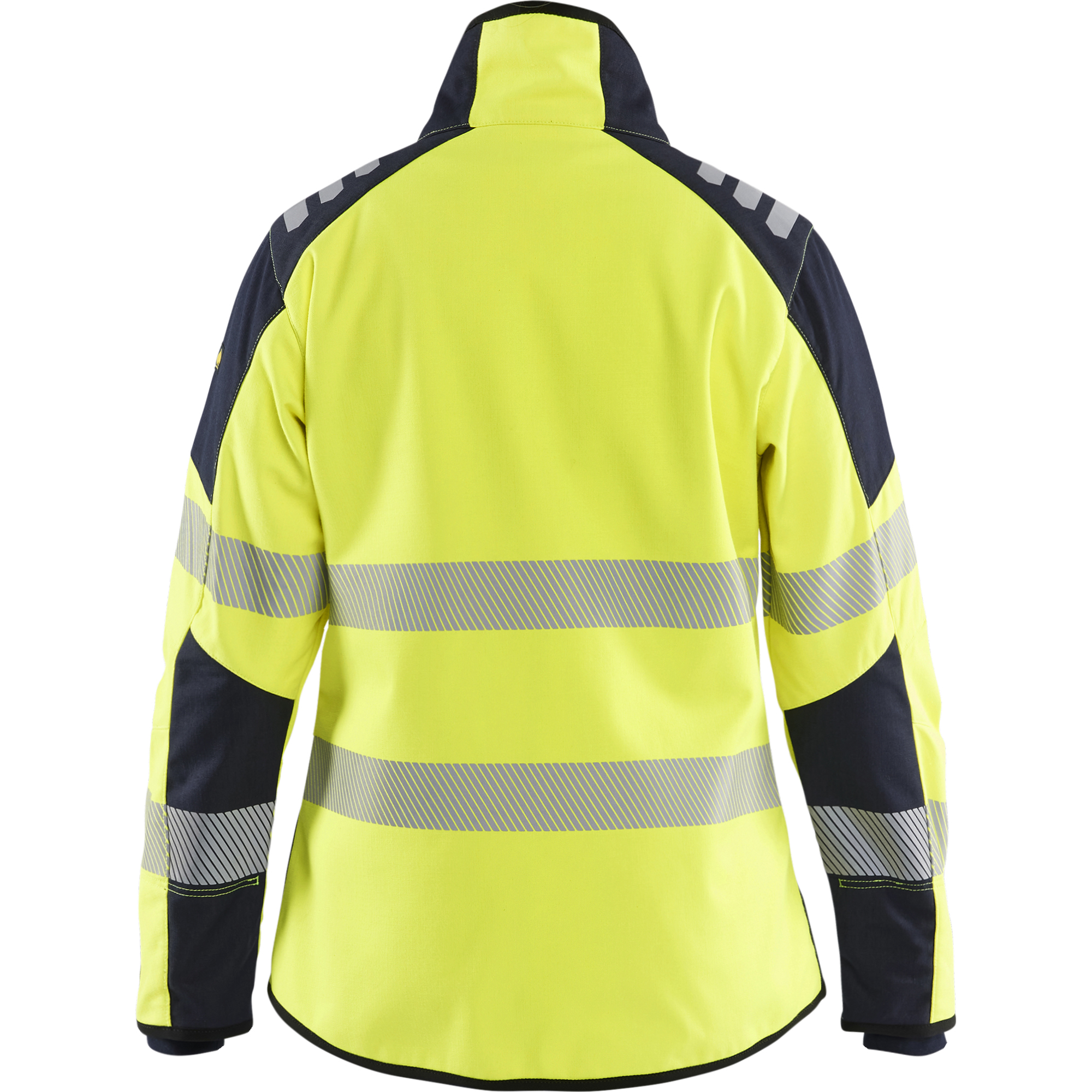 Blaklader Ladies Multinorm Softshell Jacket, Yellow/Navy Blue (4)