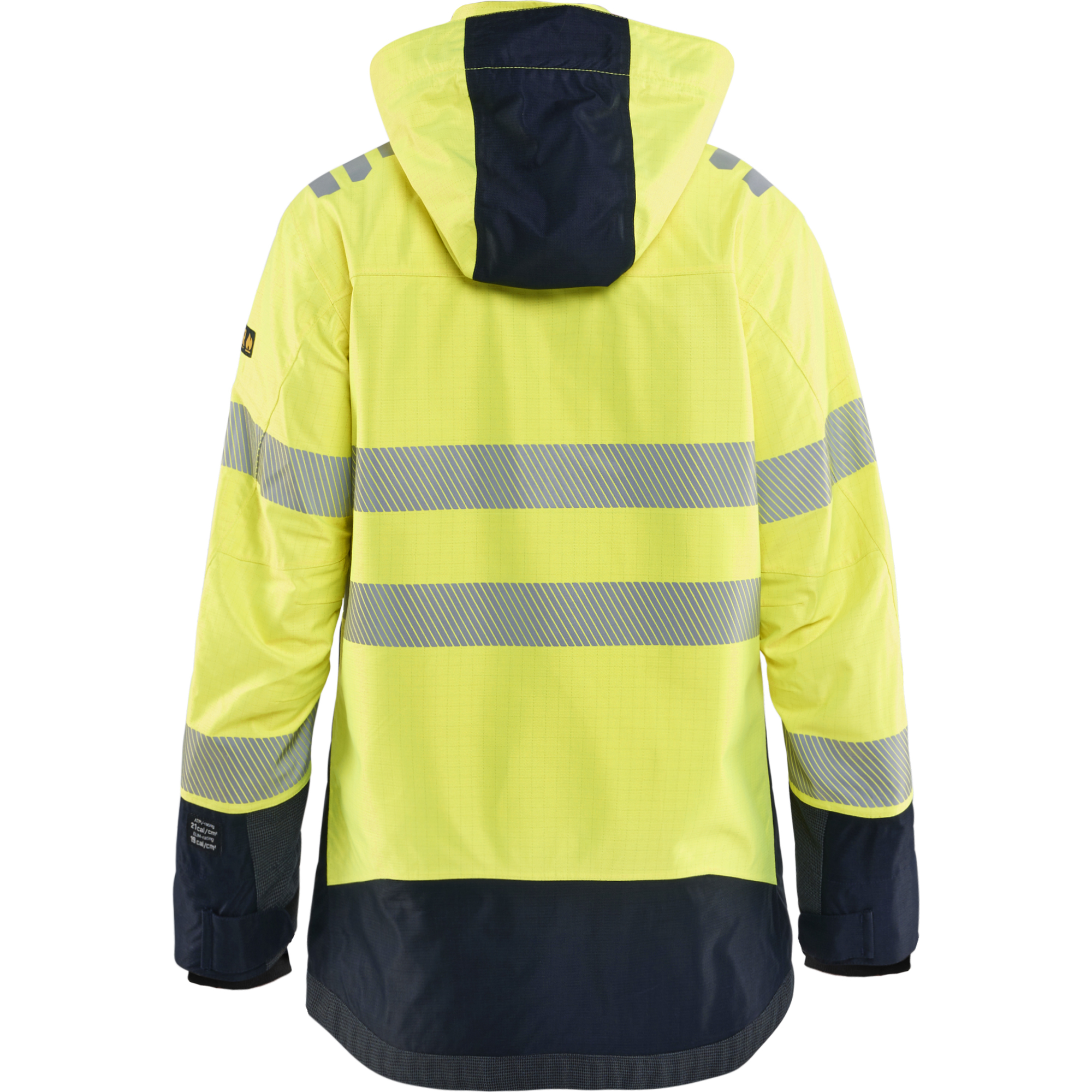Blaklader Ladies Multinorm Shell Jacket, Yellow/Navy Blue (4)
