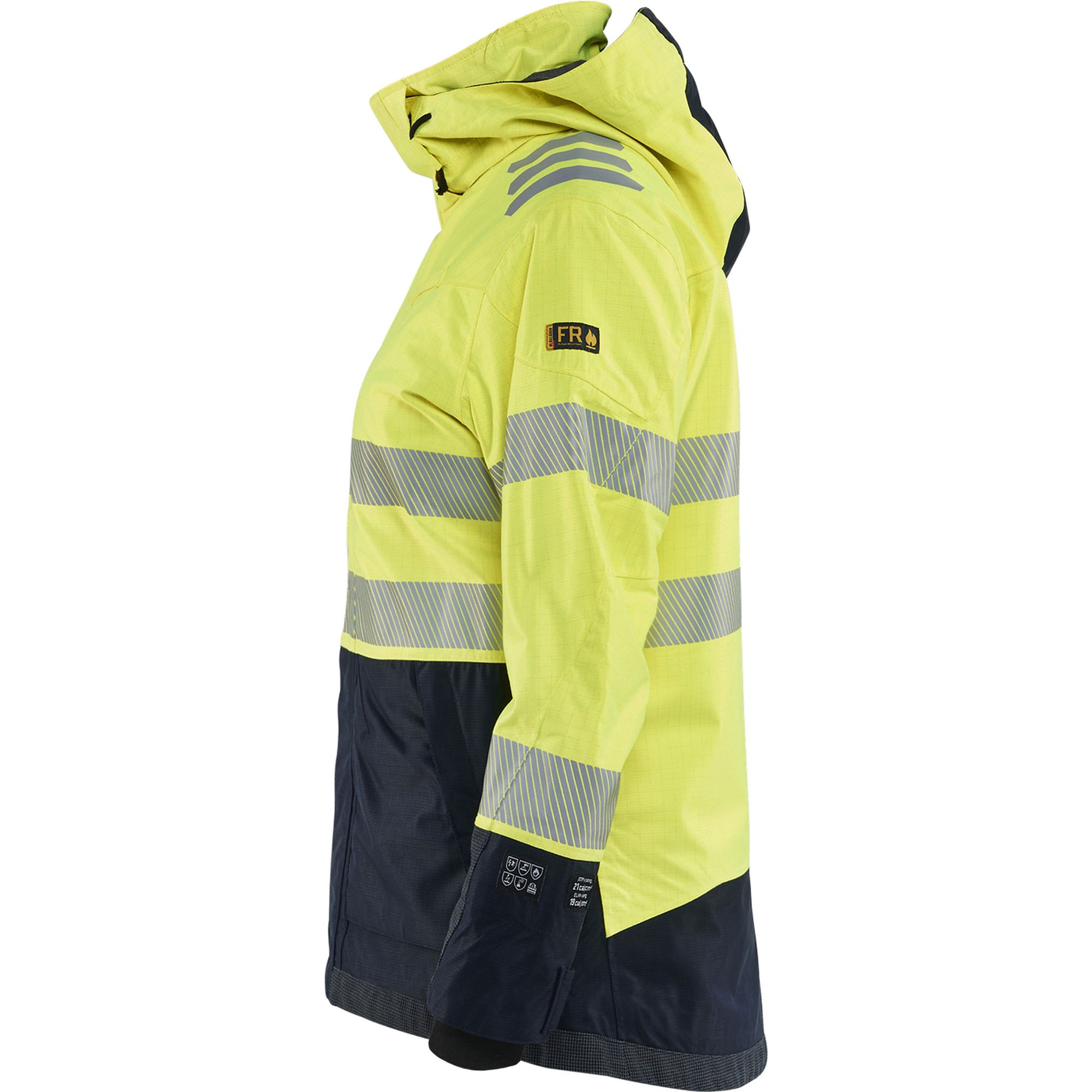 Blaklader Ladies Multinorm Shell Jacket, Yellow/Navy Blue (3)