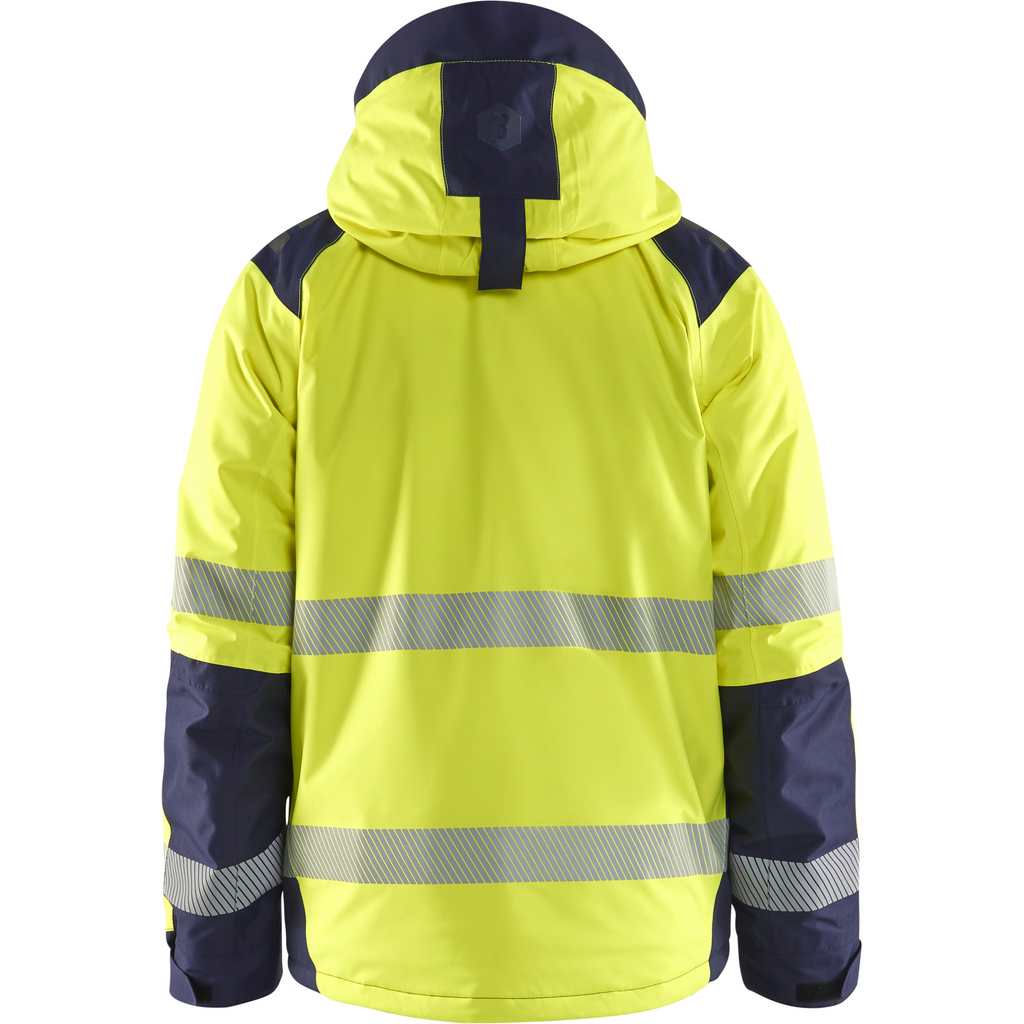 Blaklader High Vis Winter Jacket, Yellow/Navy Blue (4)