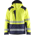 Blaklader High Vis Winter Jacket, Yellow/Navy Blue