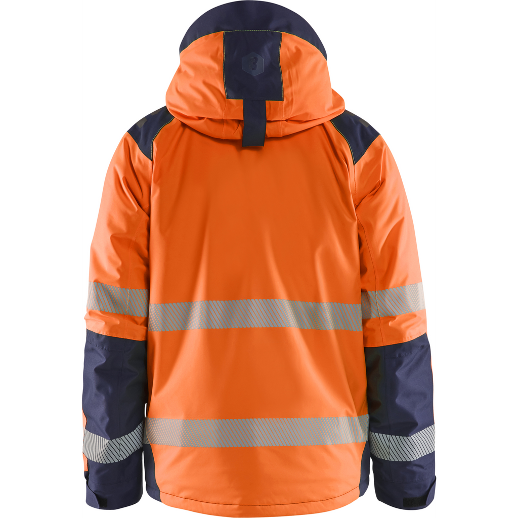 Blaklader High Vis Winter Jacket, Orange/Navy Blue (3)